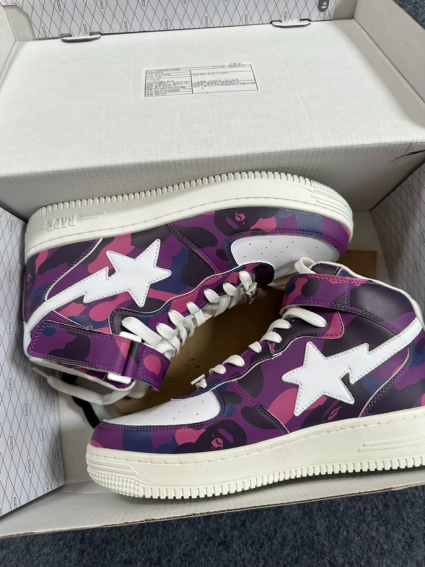 Bape Bape Ta Multi Shark Shoes Low Top Size US 10 / EU 43 - 7 Thumbnail