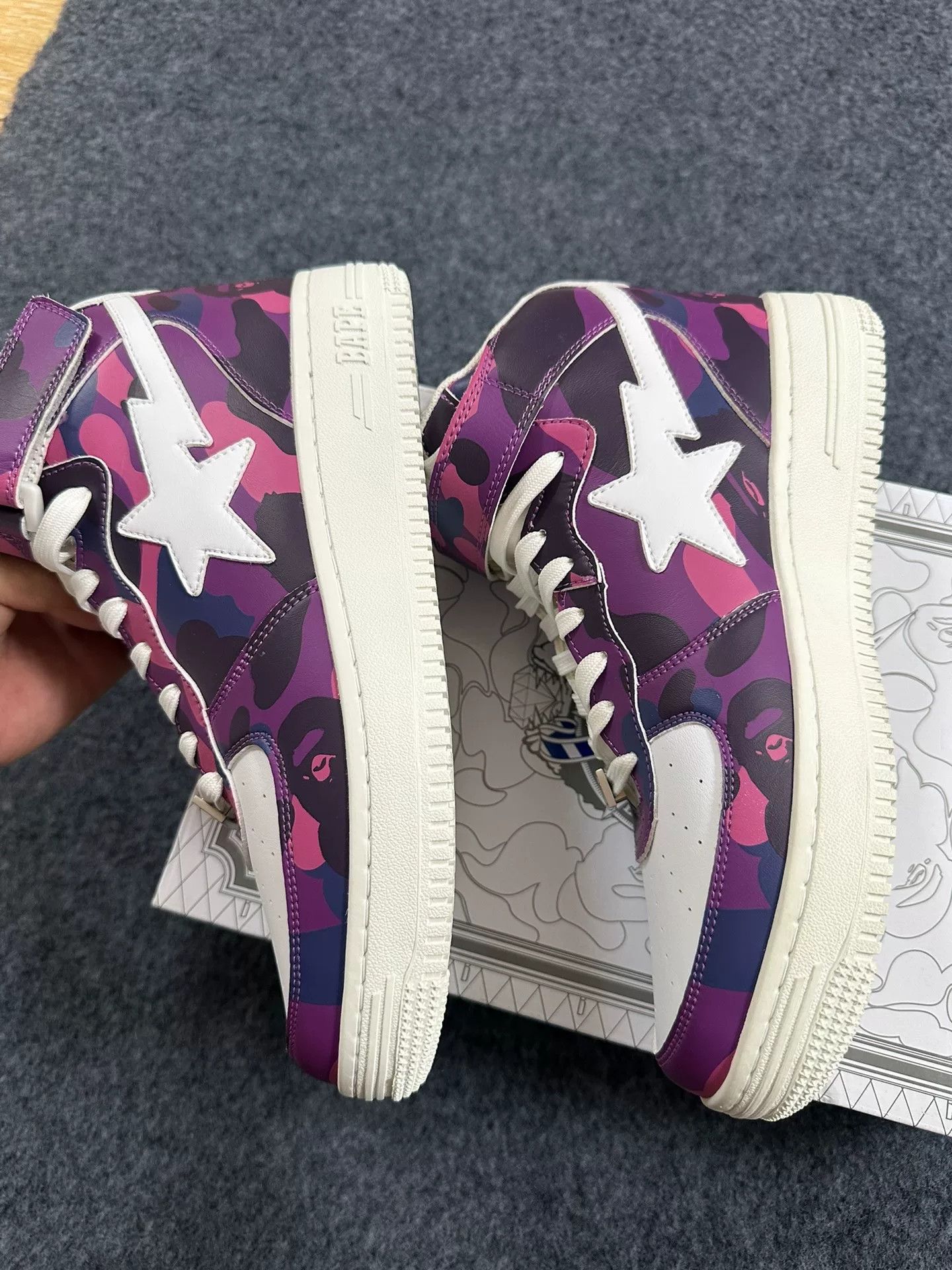 Bape Bape Ta Multi Shark Shoes Low Top Size US 10 / EU 43 - 2 Thumbnail