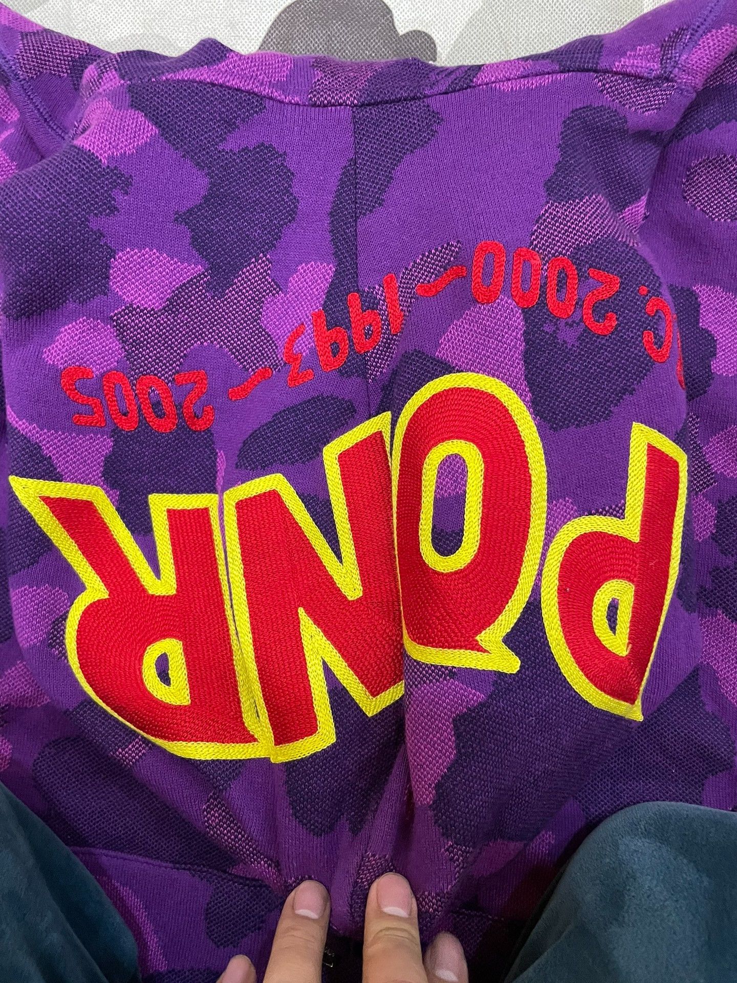 Bape Bape Purple Shark Sweatshirt Pullover Size US L / EU 52-54 / 3 - 3 Thumbnail