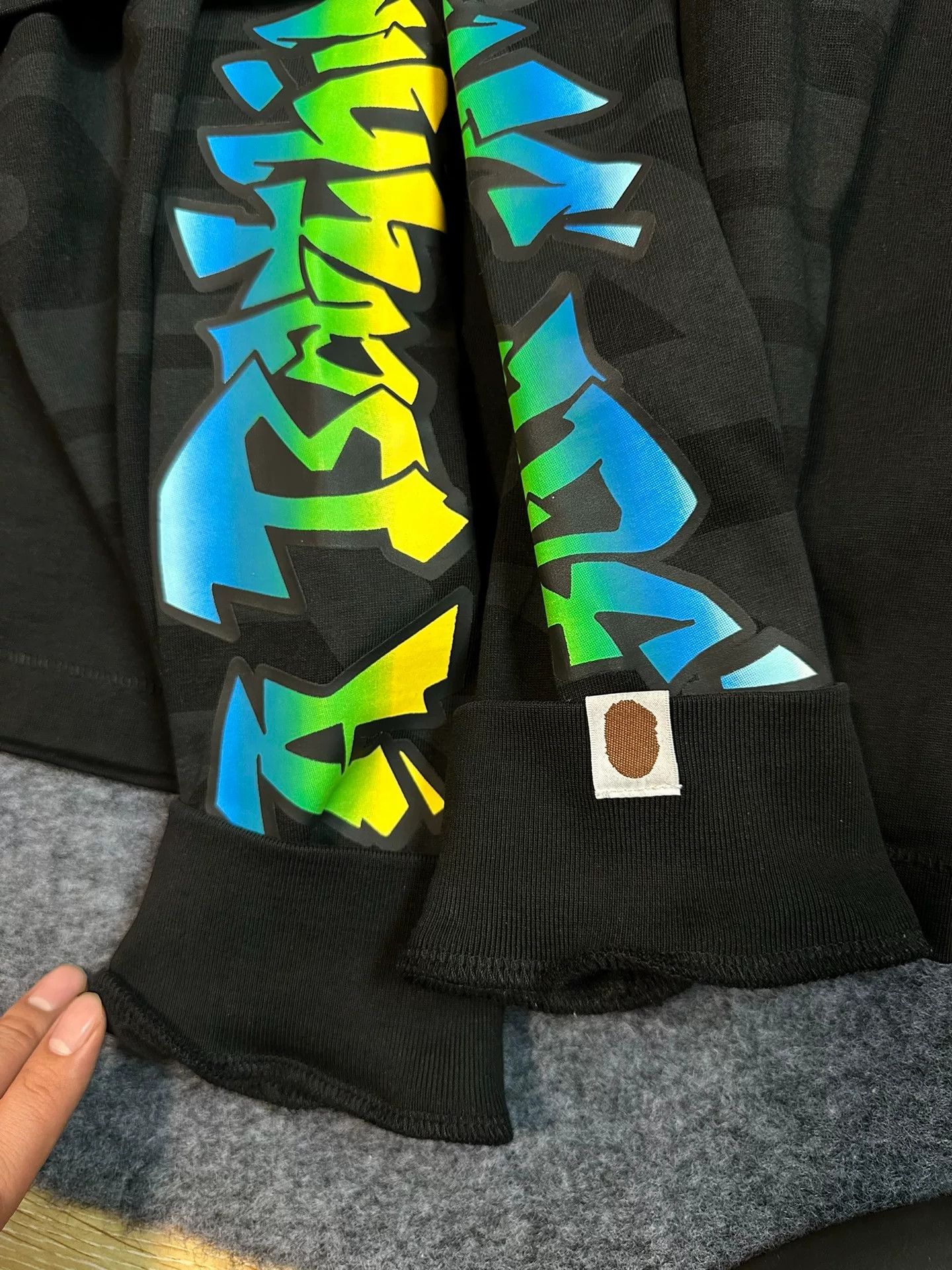 Bape Bape Ux Port Pattern Multi Shark Sweatshirt Size US XXL / EU 58 / 5 - 5 Thumbnail