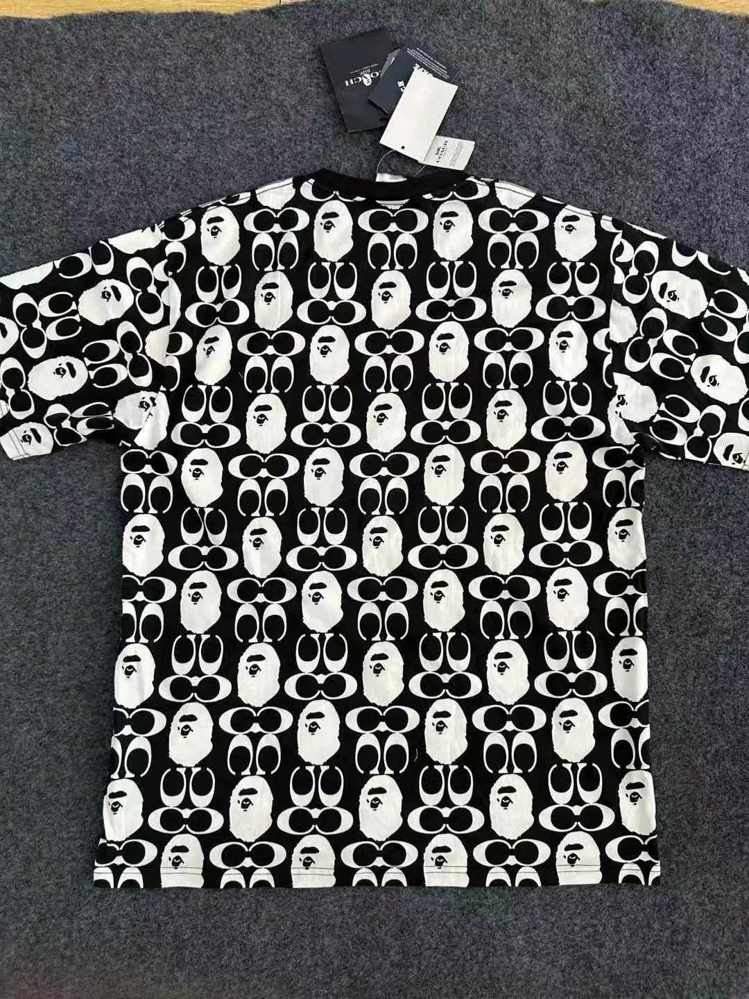 Bape Bape Coach Multi Shark T-Shirt Size US XL / EU 56 / 4 - 2 Thumbnail