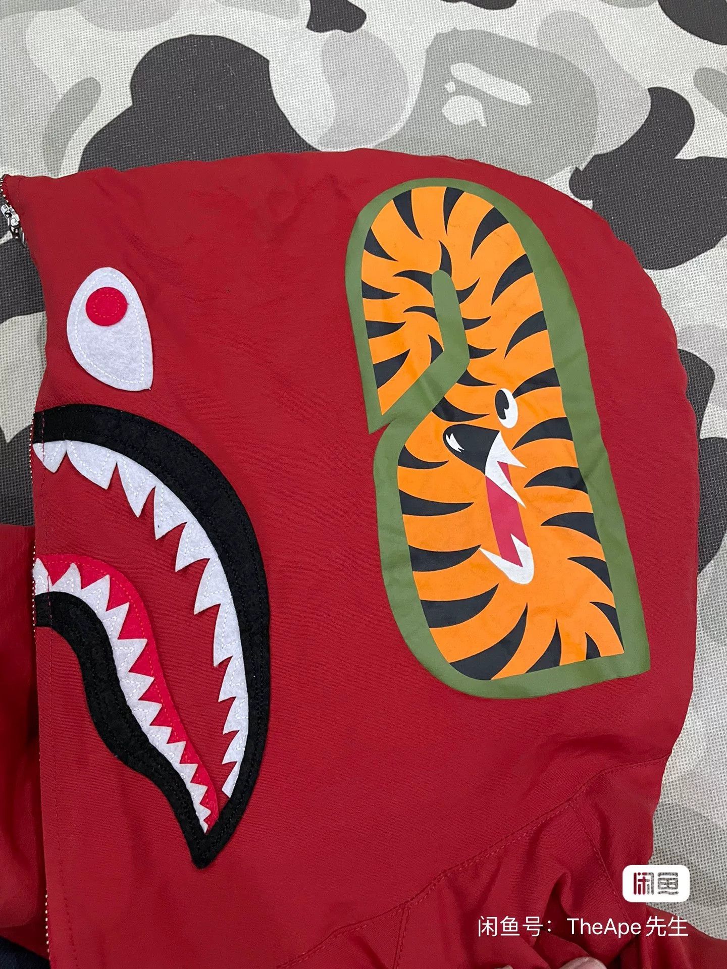 Bape Bape Red Shark Denim Designer Casual Size US 34 / EU 50 - 4 Thumbnail