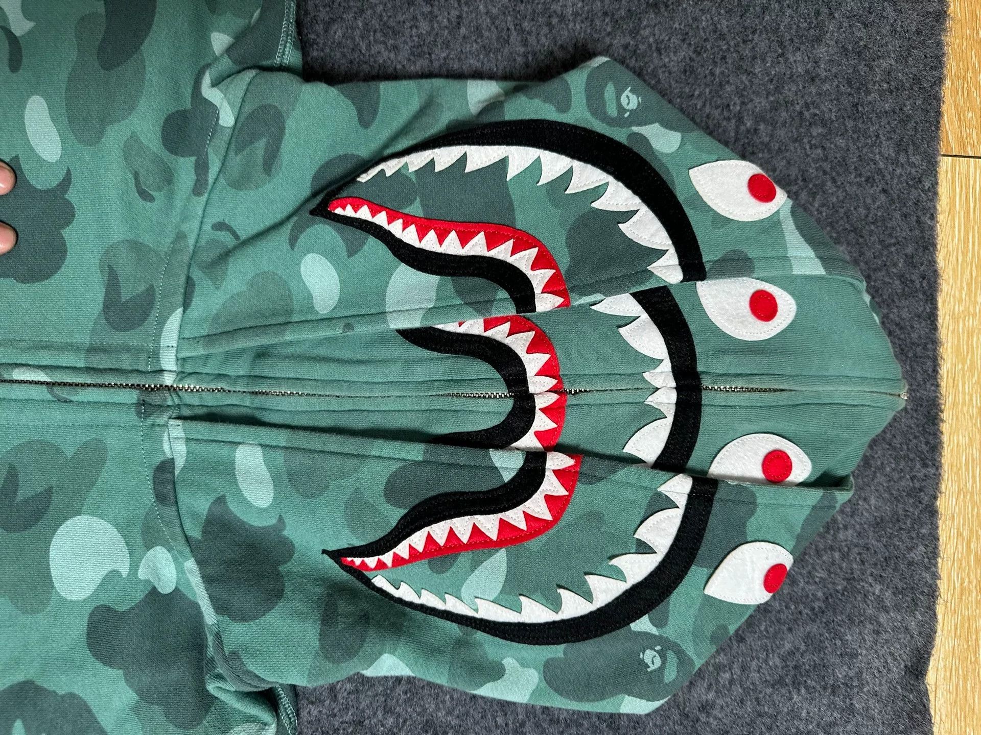 Bape Bape X Multi Shark Sweatshirt Pullover Size US XXL / EU 58 / 5 - 3 Thumbnail