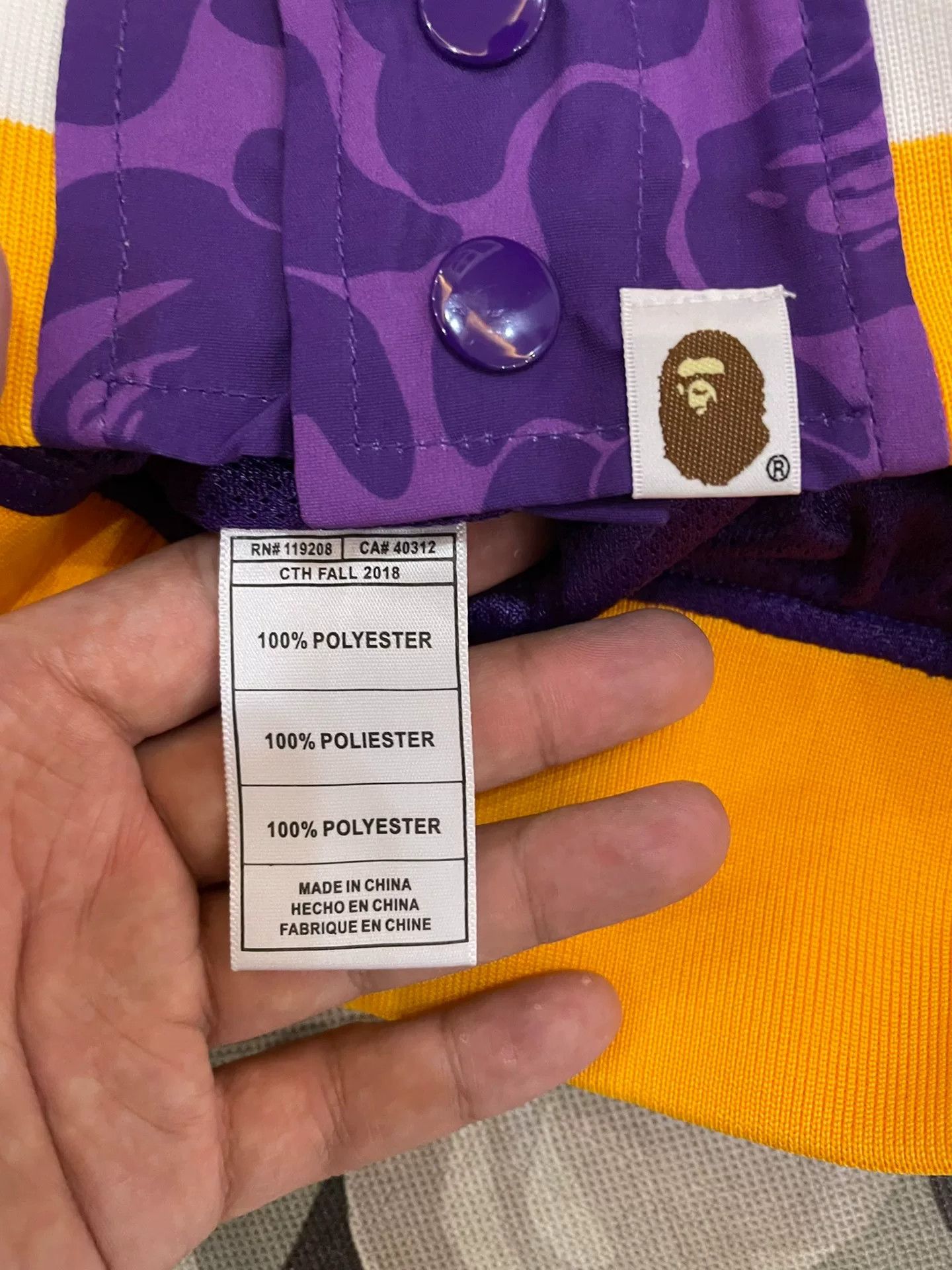 Bape Bape Itche Purple-gold Shark Jacket Size US M / EU 48-50 / 2 - 4 Thumbnail