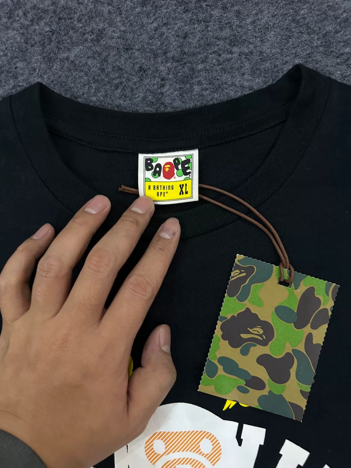 Bape Bape Ta Multi Glow T-Shirt Casual Size US XL / EU 56 / 4 - 3 Thumbnail