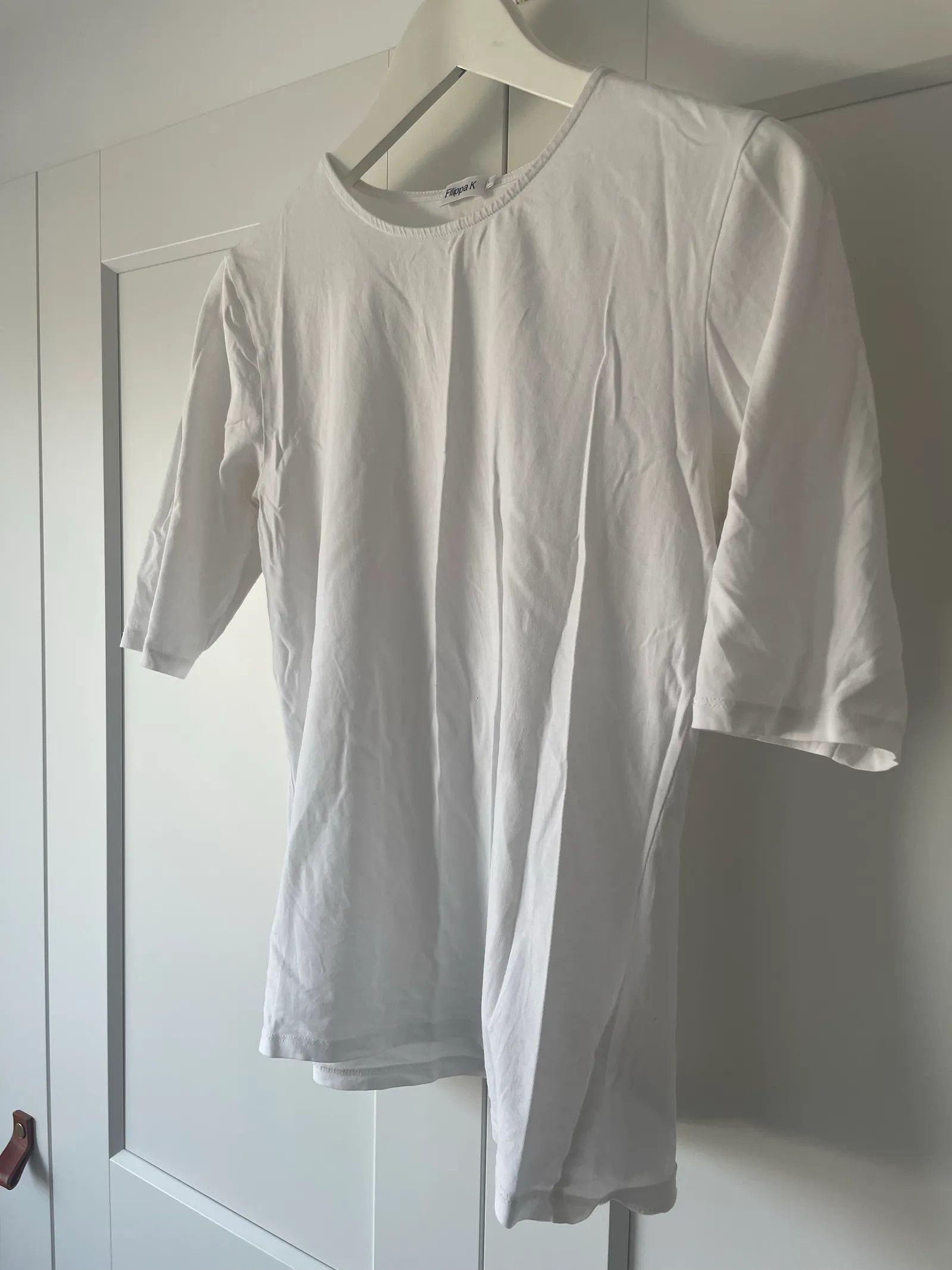 Filippa K Filippa K Cotton Stretch Elbow Sleeve Sweater Size L / US 10 / IT 46 - 3 Thumbnail