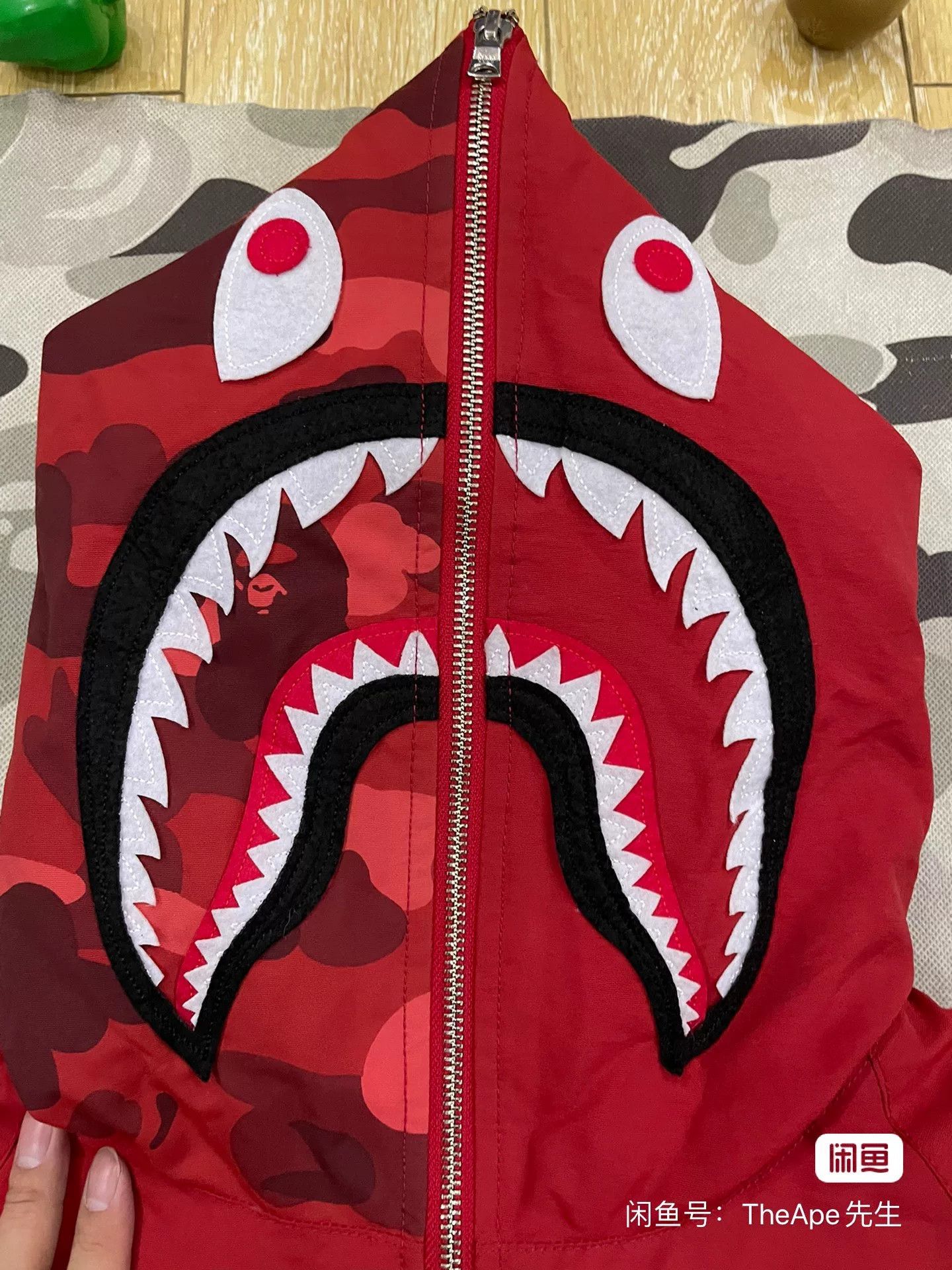 Bape Bape Red Shark Denim Designer Casual Size US 34 / EU 50 - 2 Thumbnail