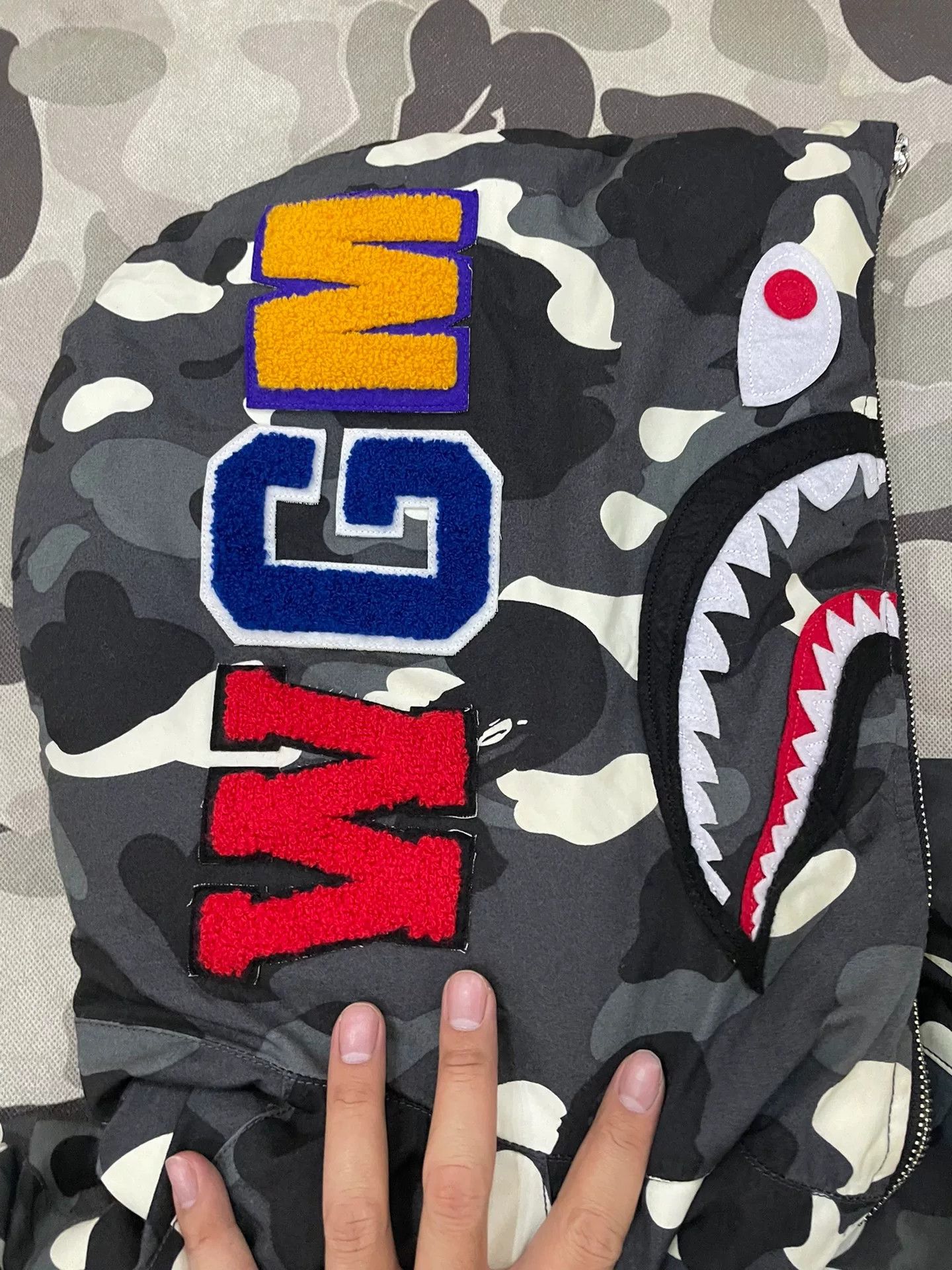 Bape Bape Shark Denim Designer Casual Size US 36 / EU 52 - 3 Thumbnail