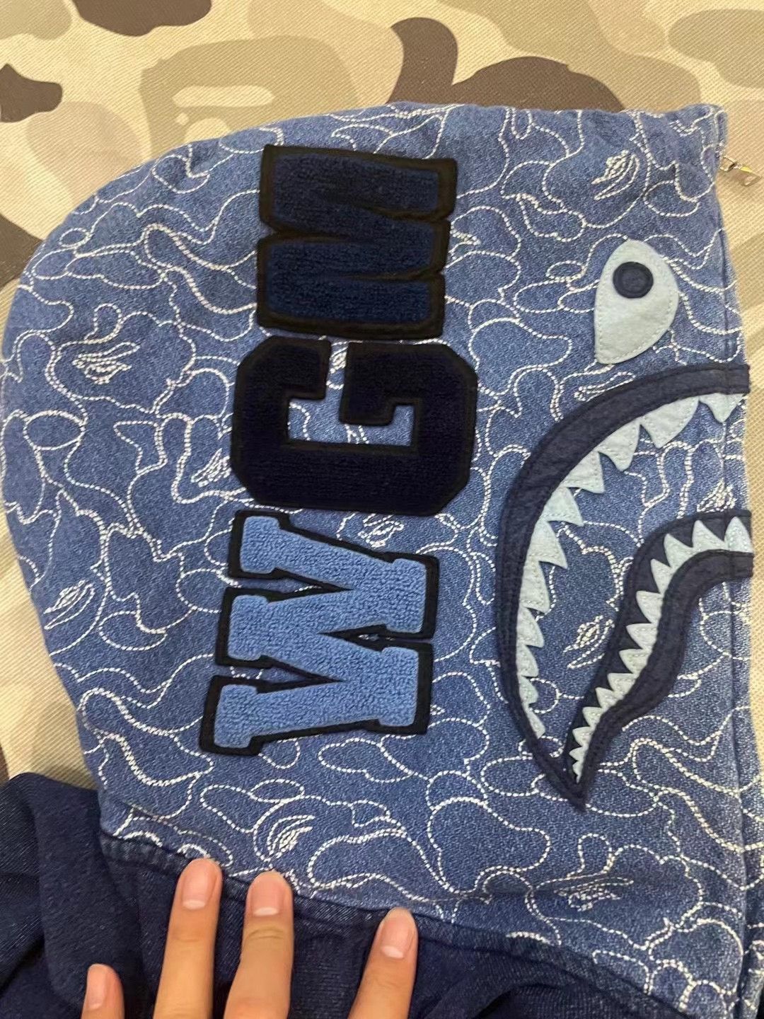 Bape Bape Shark Sweatshirt Pullover Size US XL / EU 56 / 4 - 3 Thumbnail