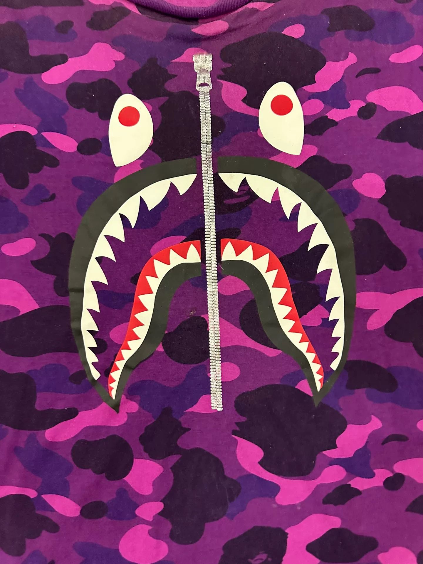 Bape Bape T Multi Shark Long Sleeve Tee Size US XXL / EU 58 / 5 - 3 Thumbnail