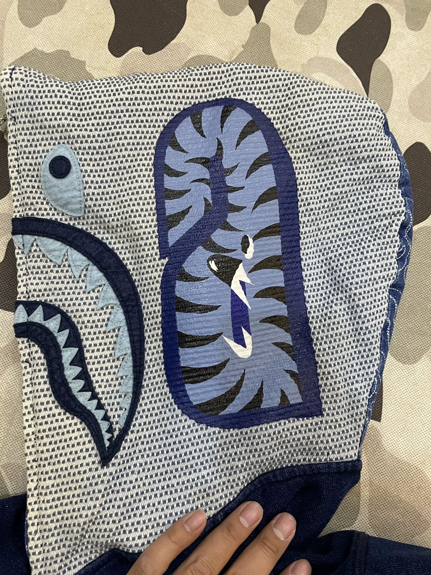 Bape Bape Shark Sweatshirt Pullover Size US L / EU 52-54 / 3 - 4 Thumbnail