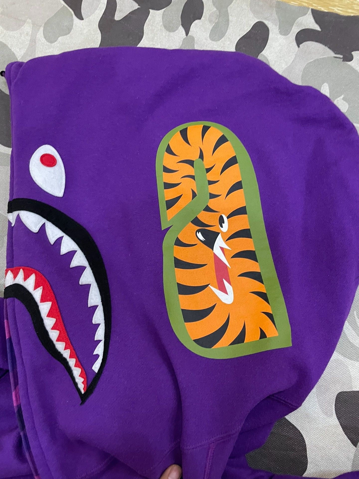Bape Bape X Multi Shark Sweatshirt Pullover Size US XXL / EU 58 / 5 - 4 Thumbnail