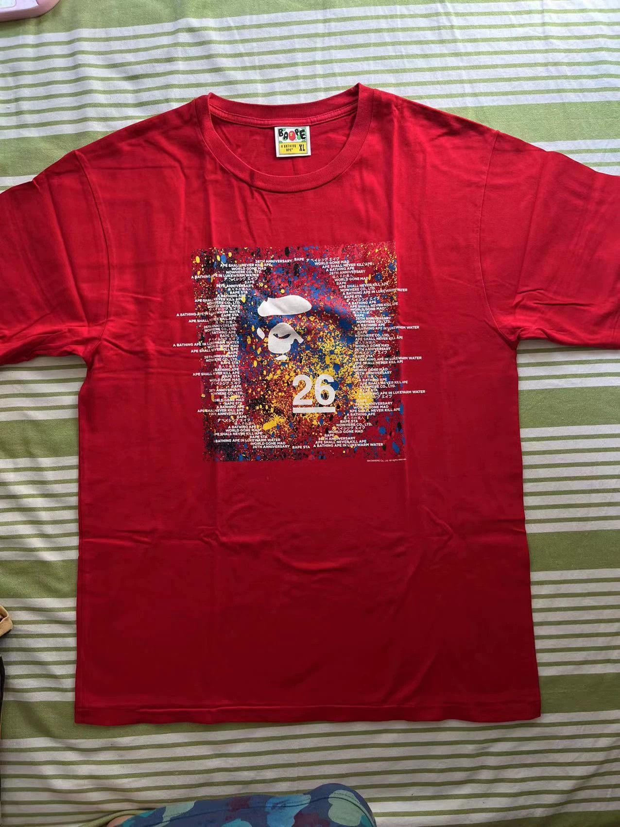 Bape Bape T Shark T-Shirt Casual Short Sleeve Size US XL / EU 56 / 4 - 5 Thumbnail