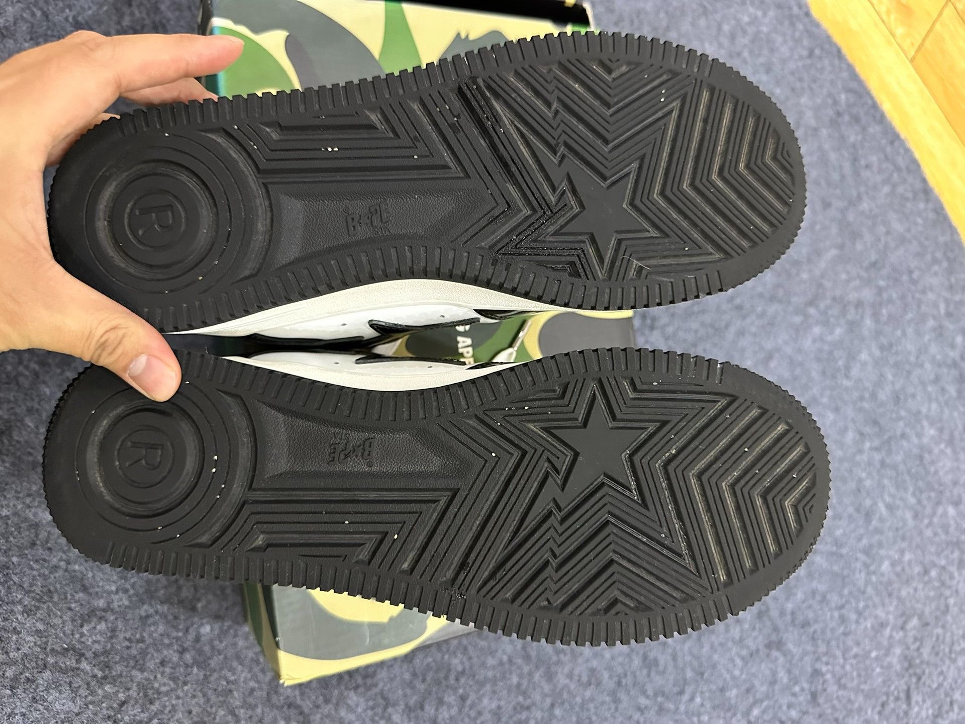 Bape Bape Ta Black-white Shark Shoes Size US 12 / EU 45 - 5 Thumbnail