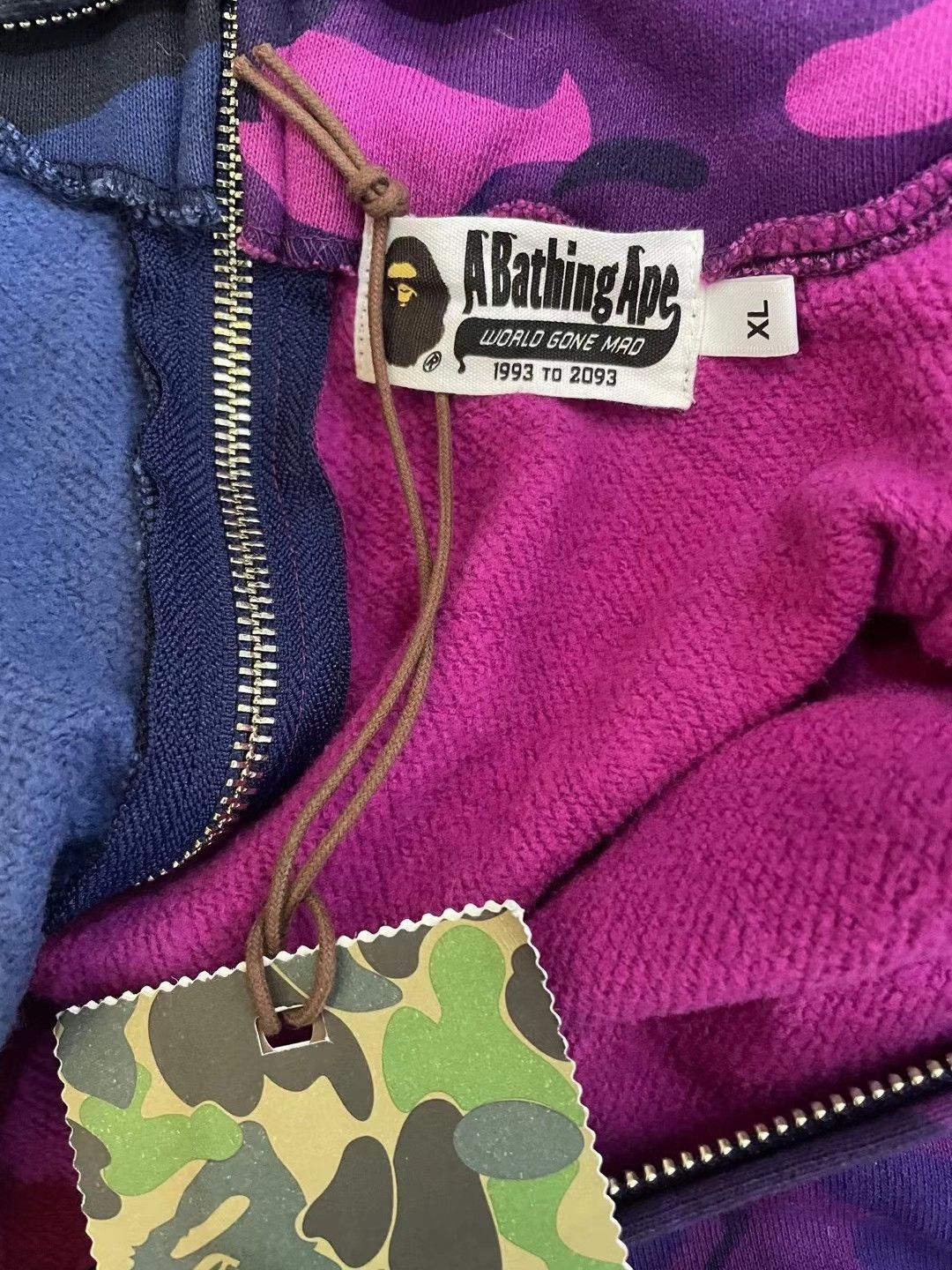 Bape Bape Purple-blue Shark Sweatshirt Size US XL / EU 56 / 4 - 4 Thumbnail
