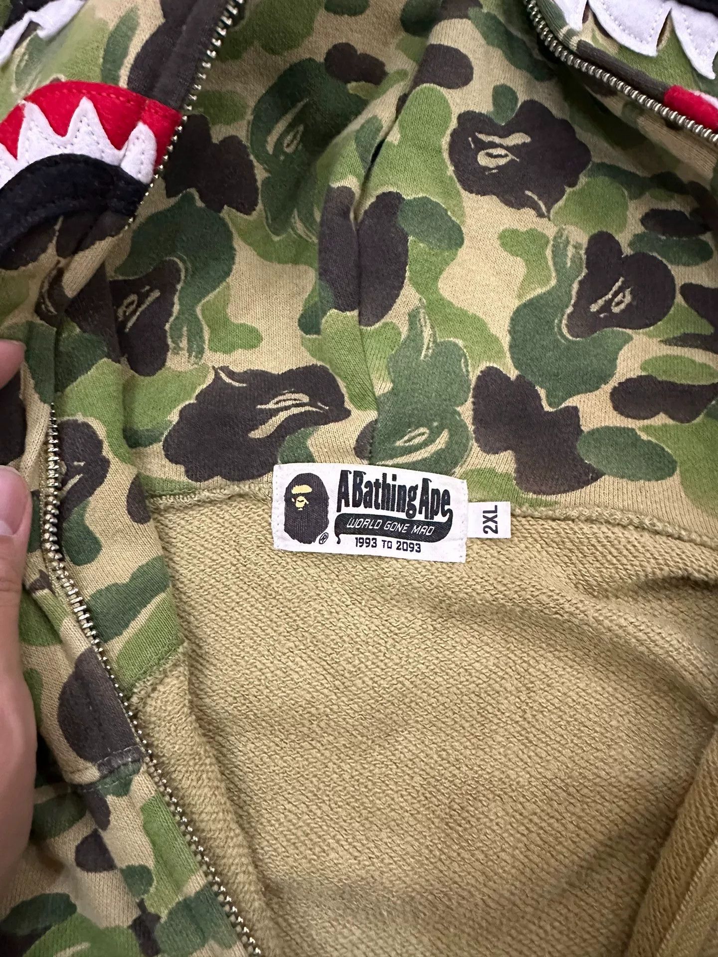 Bape Bape X Multi Shark Sweatshirt Pullover Size US XXL / EU 58 / 5 - 4 Thumbnail