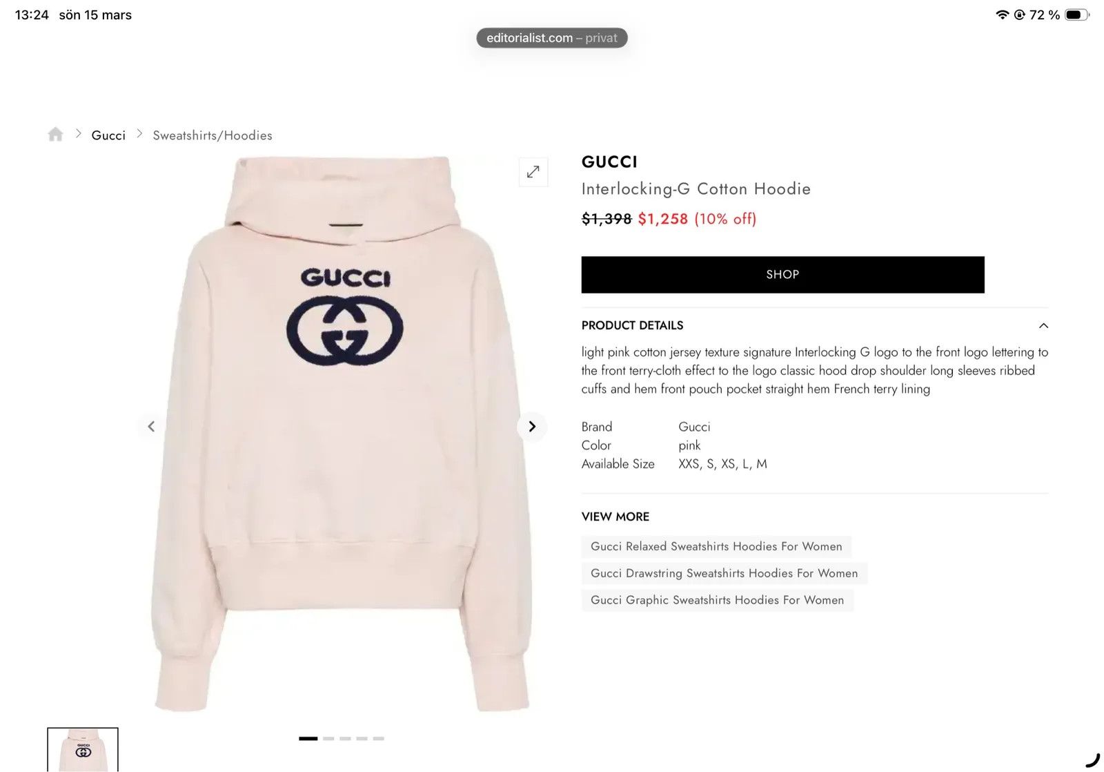 Gucci Gucci Hoodie Size XS / US 0-2 / IT 36-38 - 6 Thumbnail