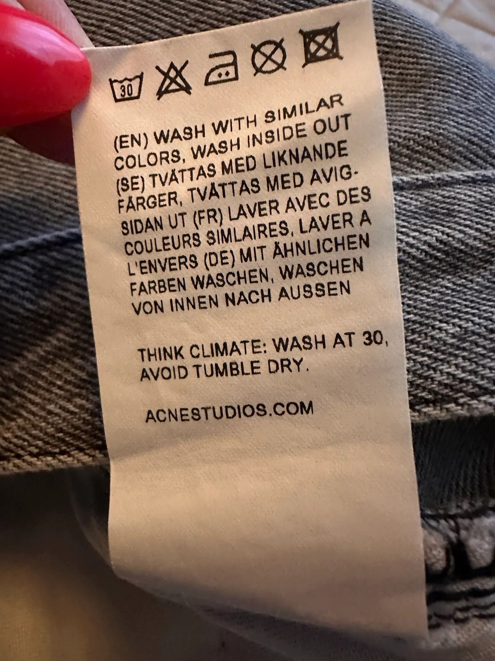 Acne Studios Acne Studios Max Vintage Grey Jeans Size US 34 / EU 50 - 4 Thumbnail