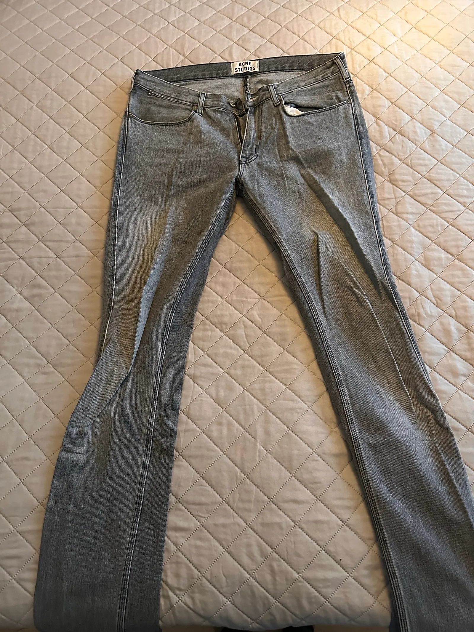 Acne Studios Acne Studios Max Vintage Grey Jeans Size US 34 / EU 50 - 7 Thumbnail