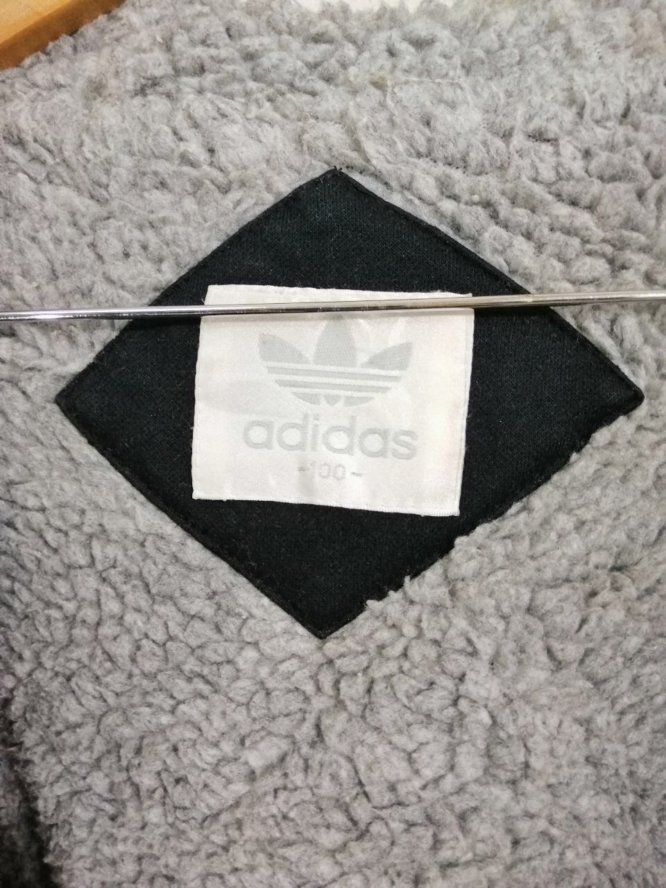 Adidas Vintage Adidas Hoodies Big Logo Design Black Gray Design Size US M / EU 48-50 / 2 - 5 Thumbnail