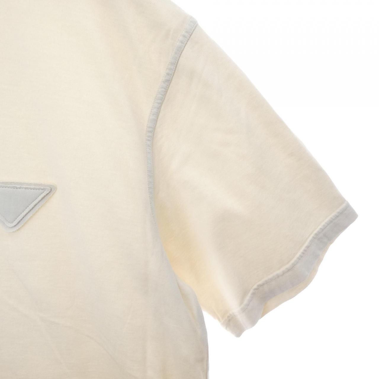 Prada Prada Prada Triangle Logo Cotton T Shirt Textile T-Shirts UJN852S23213CC DUTY FREE for USA Size ONE SIZE - 6 Thumbnail