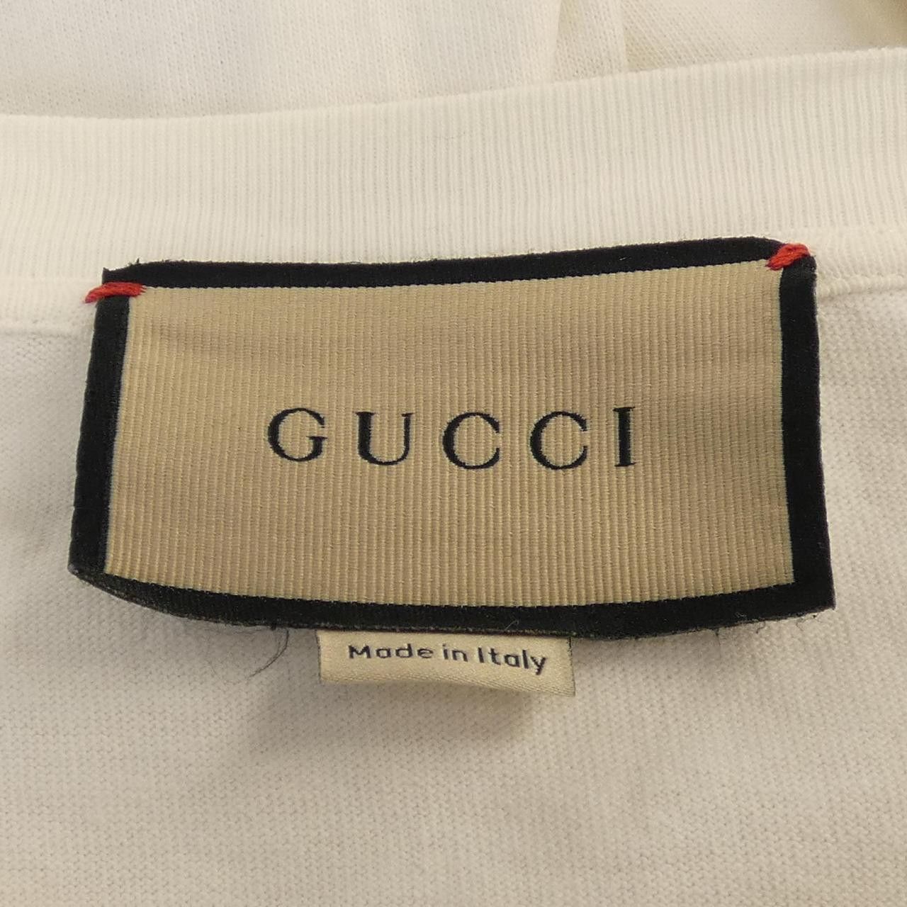 Gucci Gucci Gucci Interlocking G Stripe Print Cotton T Shirt Textile T-Shirts 616036XJDAG DUTY FREE for USA Size ONE SIZE - 4 Thumbnail