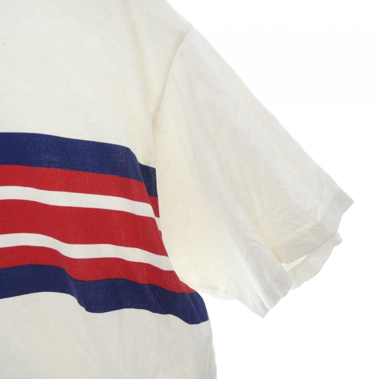 Gucci Gucci Gucci Interlocking G Stripe Print Cotton T Shirt Textile T-Shirts 616036XJDAG DUTY FREE for USA Size ONE SIZE - 6 Thumbnail