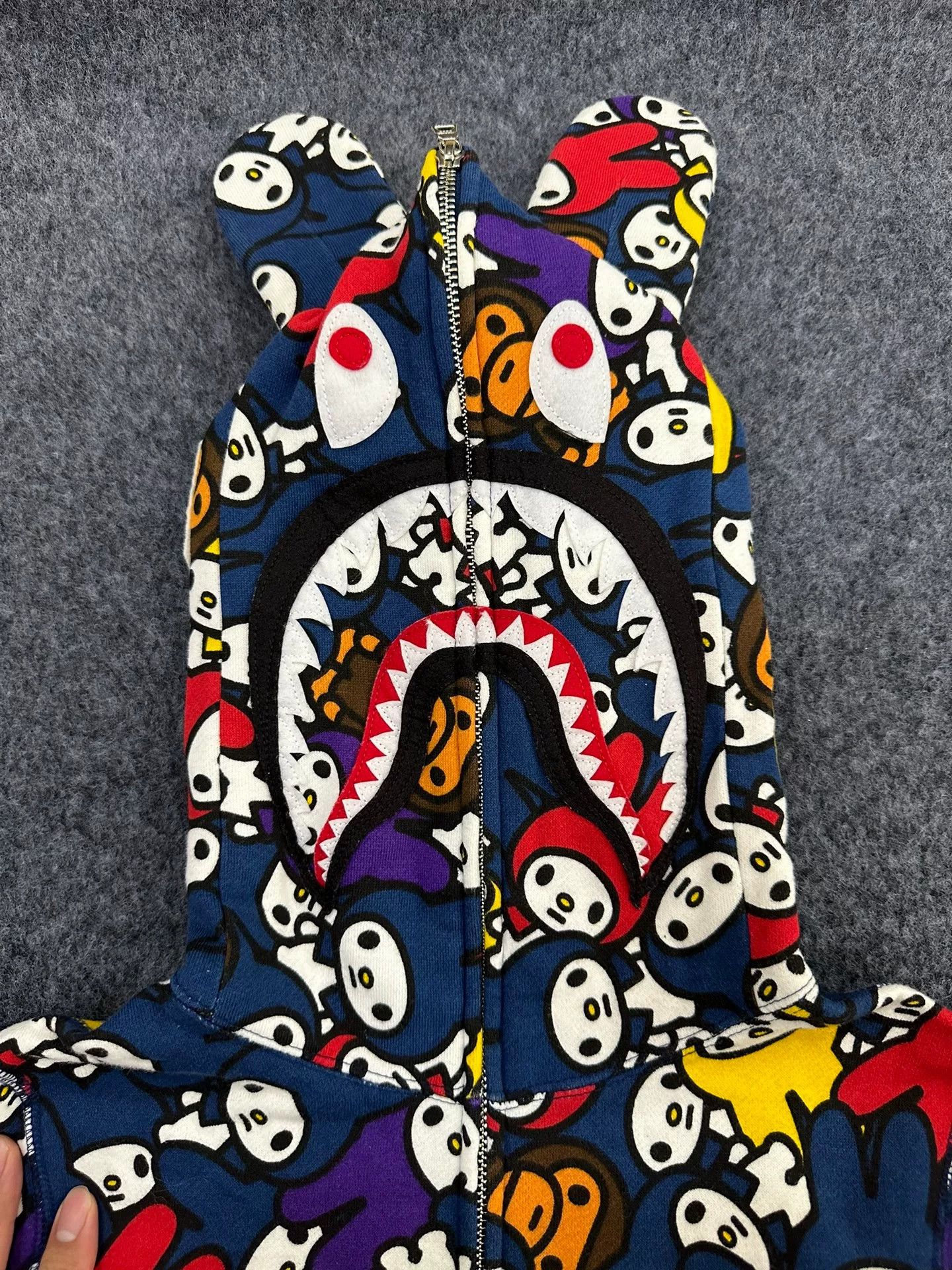 Bape Bape E Ody Multi Shark Sweatshirt Size US XS / EU 42 / 0 - 3 Thumbnail