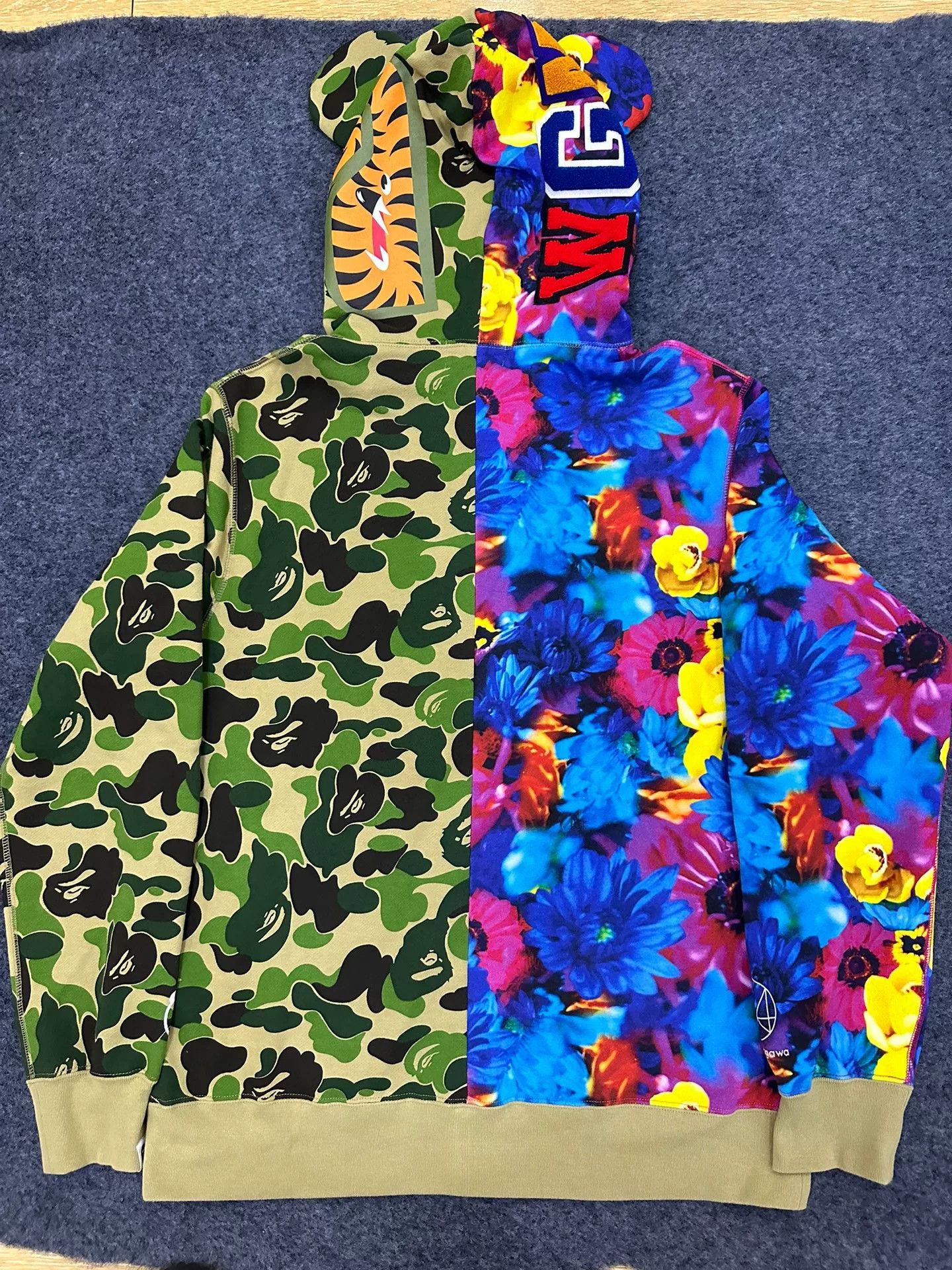 Bape Bape X Multi Shark Sweatshirt Pullover Size US XXL / EU 58 / 5 - 2 Thumbnail