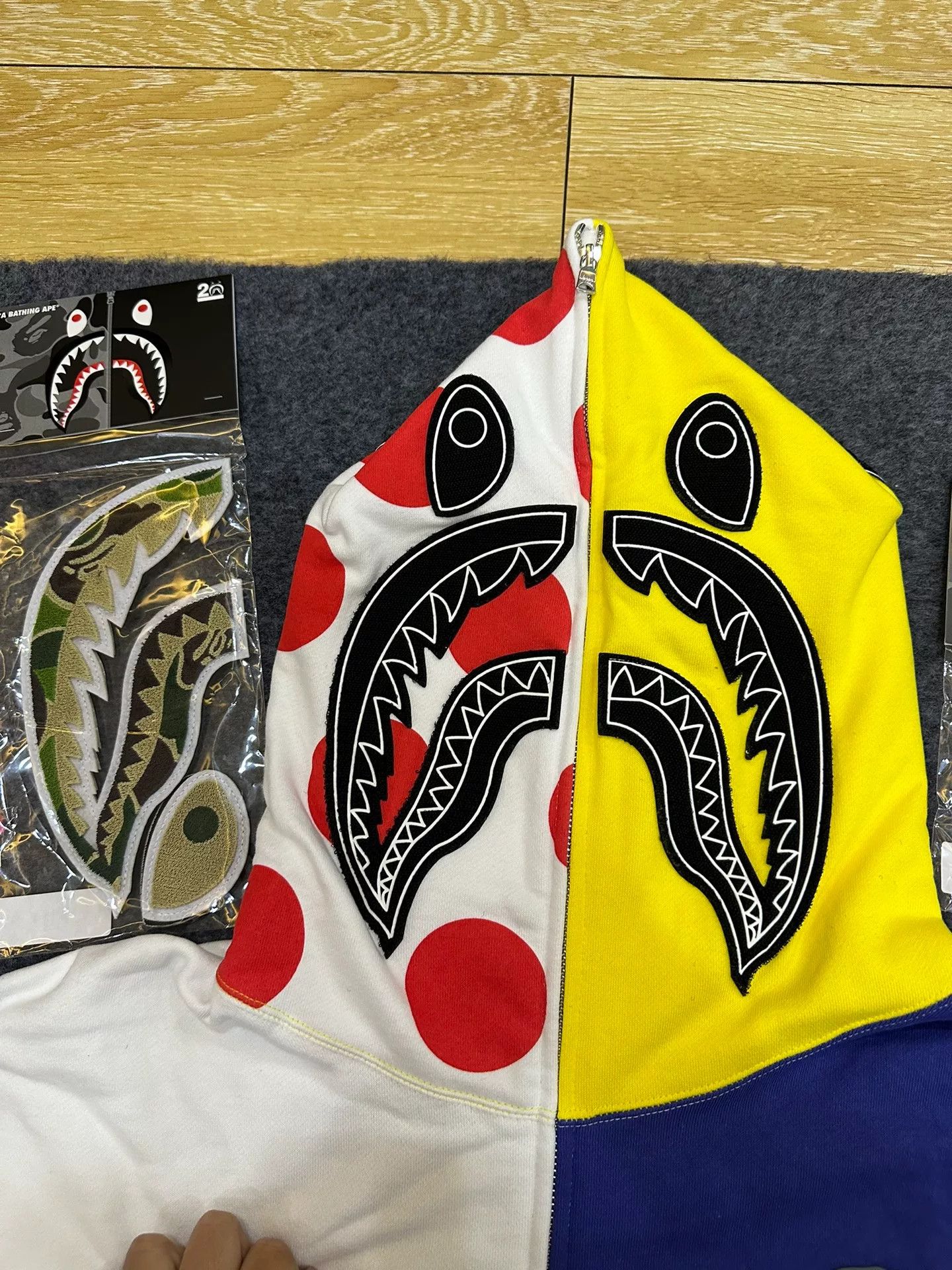 Bape Bape X Multi Shark Velcro Designer Size US XXL / EU 58 / 5 - 3 Thumbnail