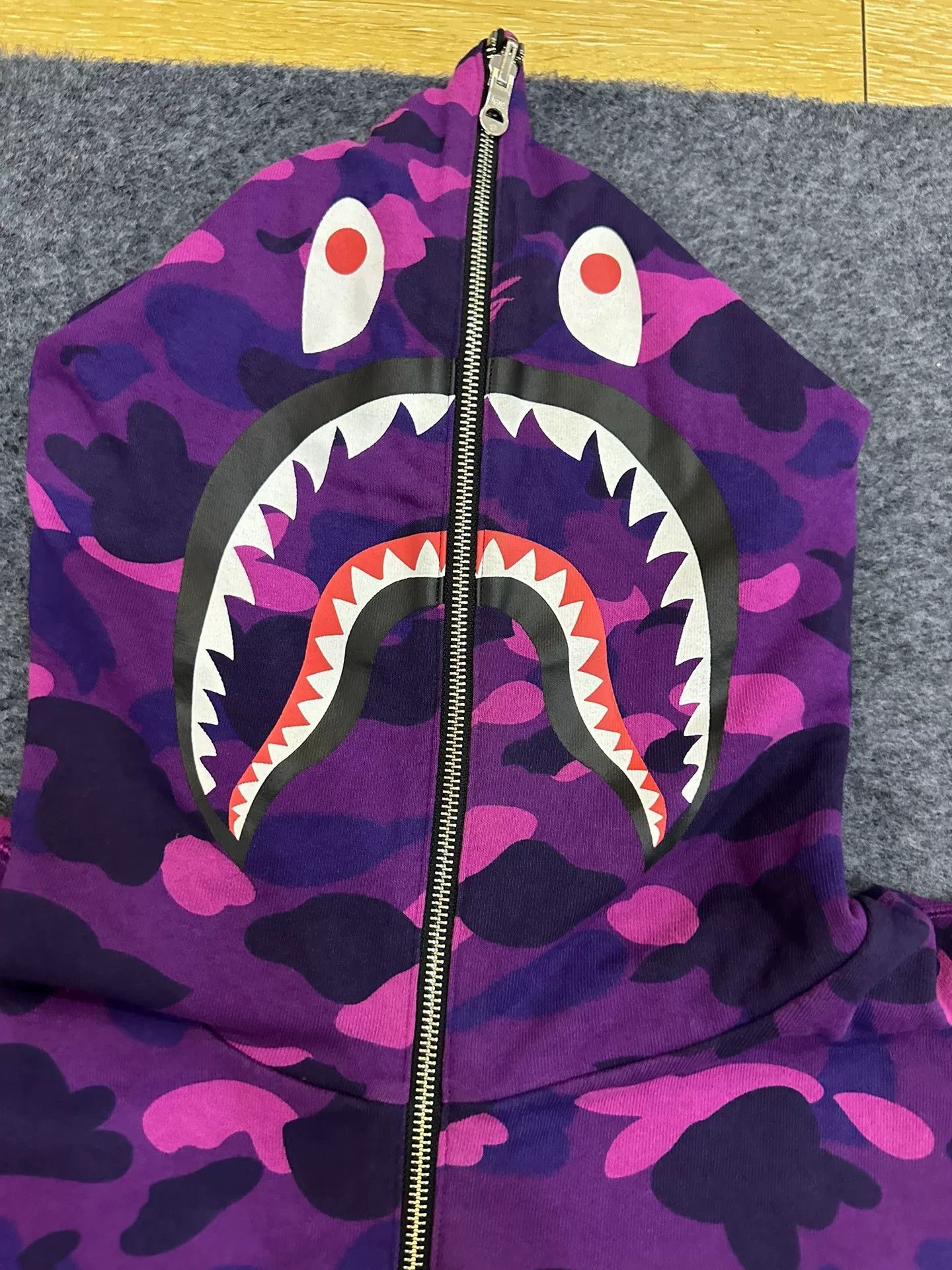 Bape Bape X Multi Shark Sweatshirt Pullover Size US XXL / EU 58 / 5 - 3 Thumbnail