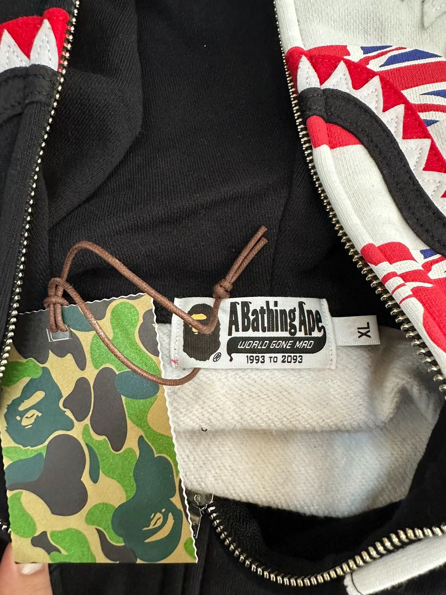 Bape Bape Multi Shark Sweatshirt Pullover Size US XL / EU 56 / 4 - 4 Thumbnail