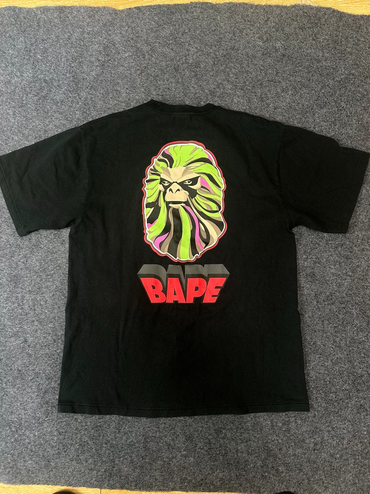 Bape Bape B Ack Black-gold Glow T-Shirt Size US XL / EU 56 / 4 - 2 Thumbnail