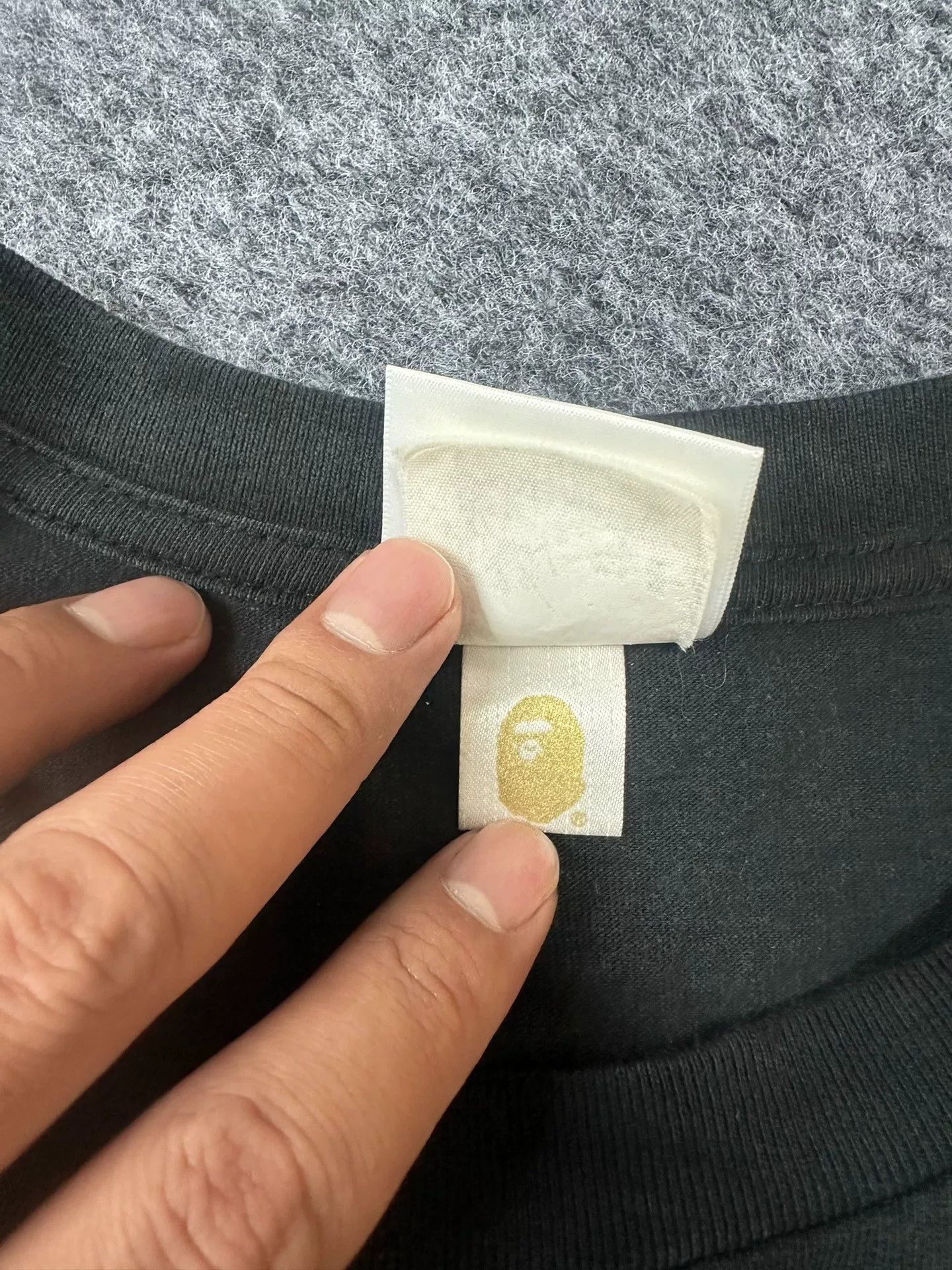 Bape Bape B Ack Black-gold Glow T-Shirt Size US XL / EU 56 / 4 - 5 Thumbnail