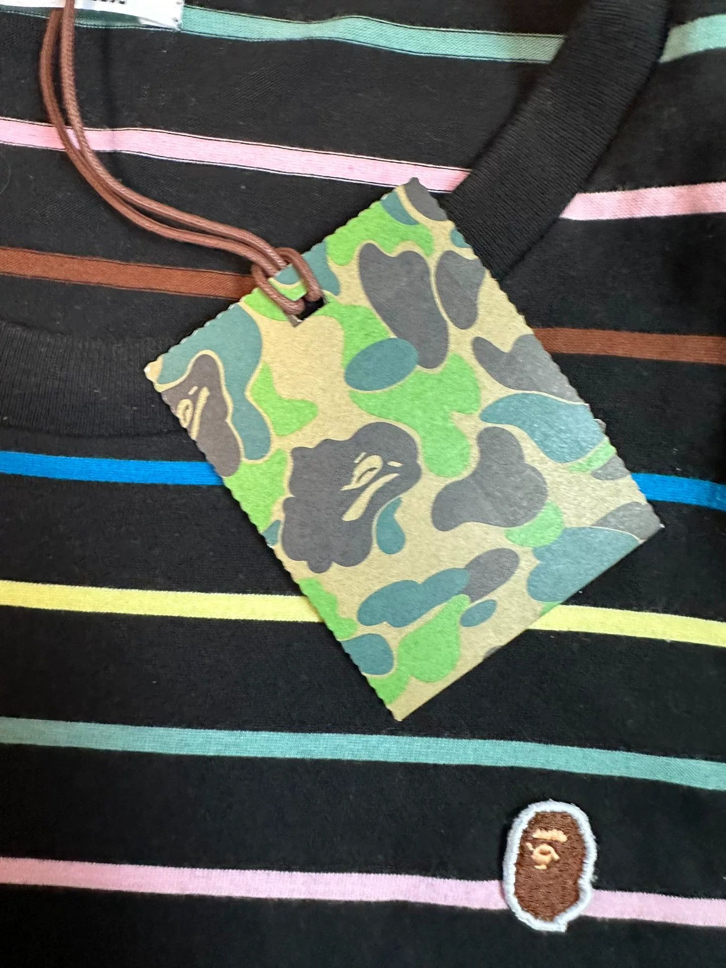 Bape Bape T Multi Glow Long Sleeve Tee Size US XXL / EU 58 / 5 - 4 Thumbnail