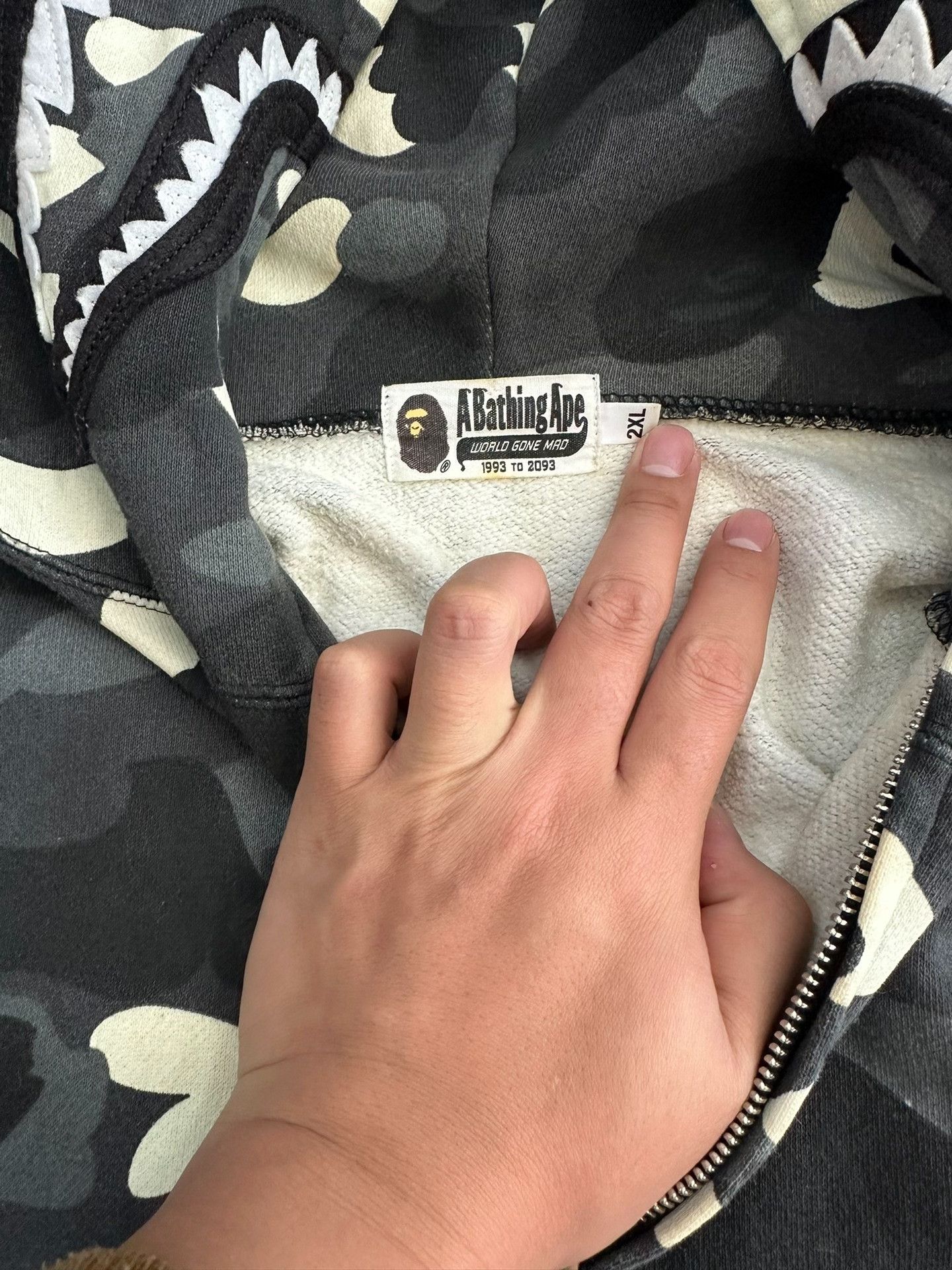 Bape Bape X Multi Shark Sweatshirt Pullover Size US XXL / EU 58 / 5 - 4 Thumbnail