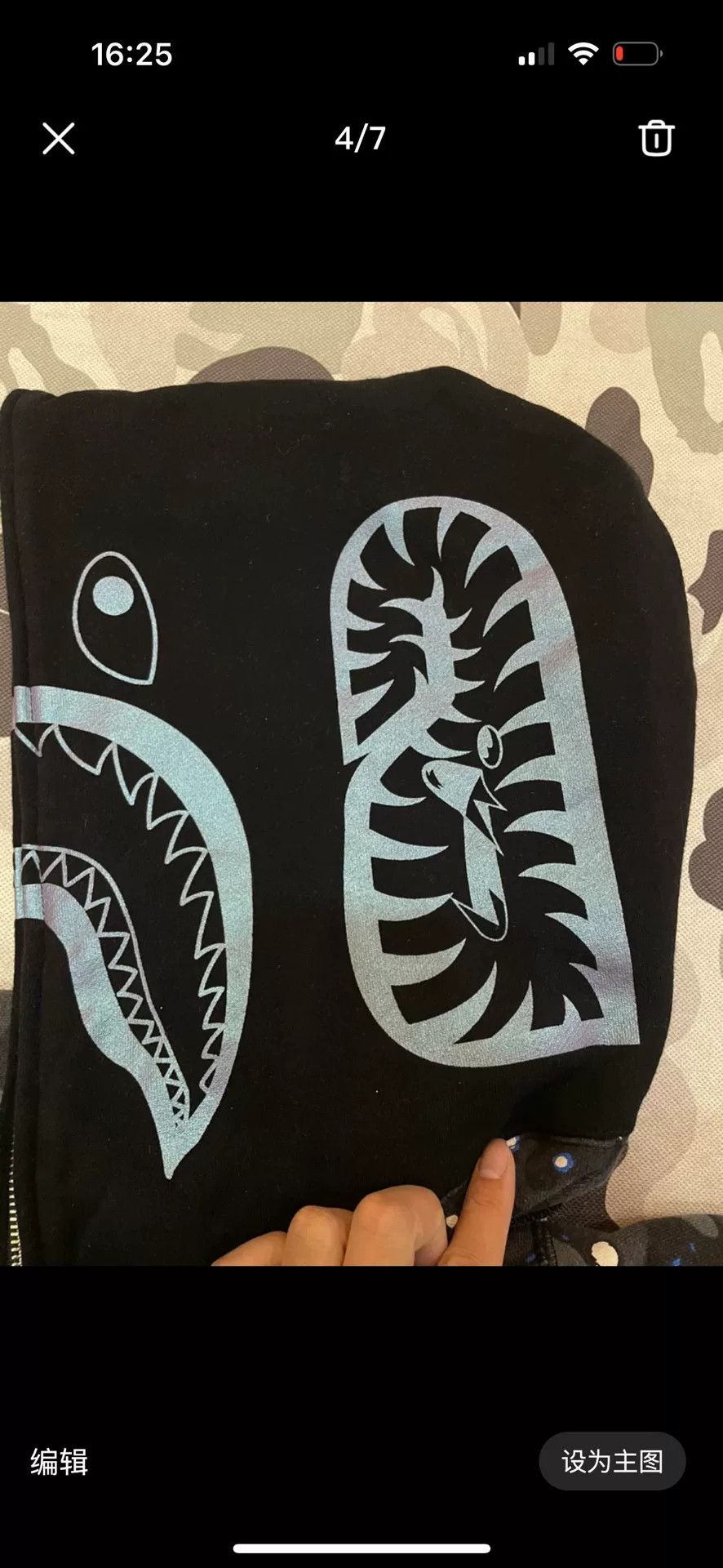 Bape Bape Shark Sweatshirt Pullover Size US L / EU 52-54 / 3 - 4 Thumbnail