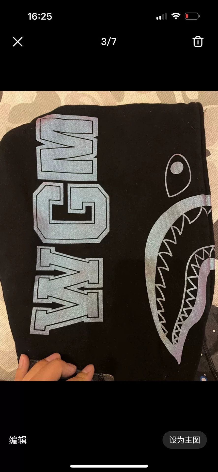 Bape Bape Shark Sweatshirt Pullover Size US L / EU 52-54 / 3 - 3 Thumbnail