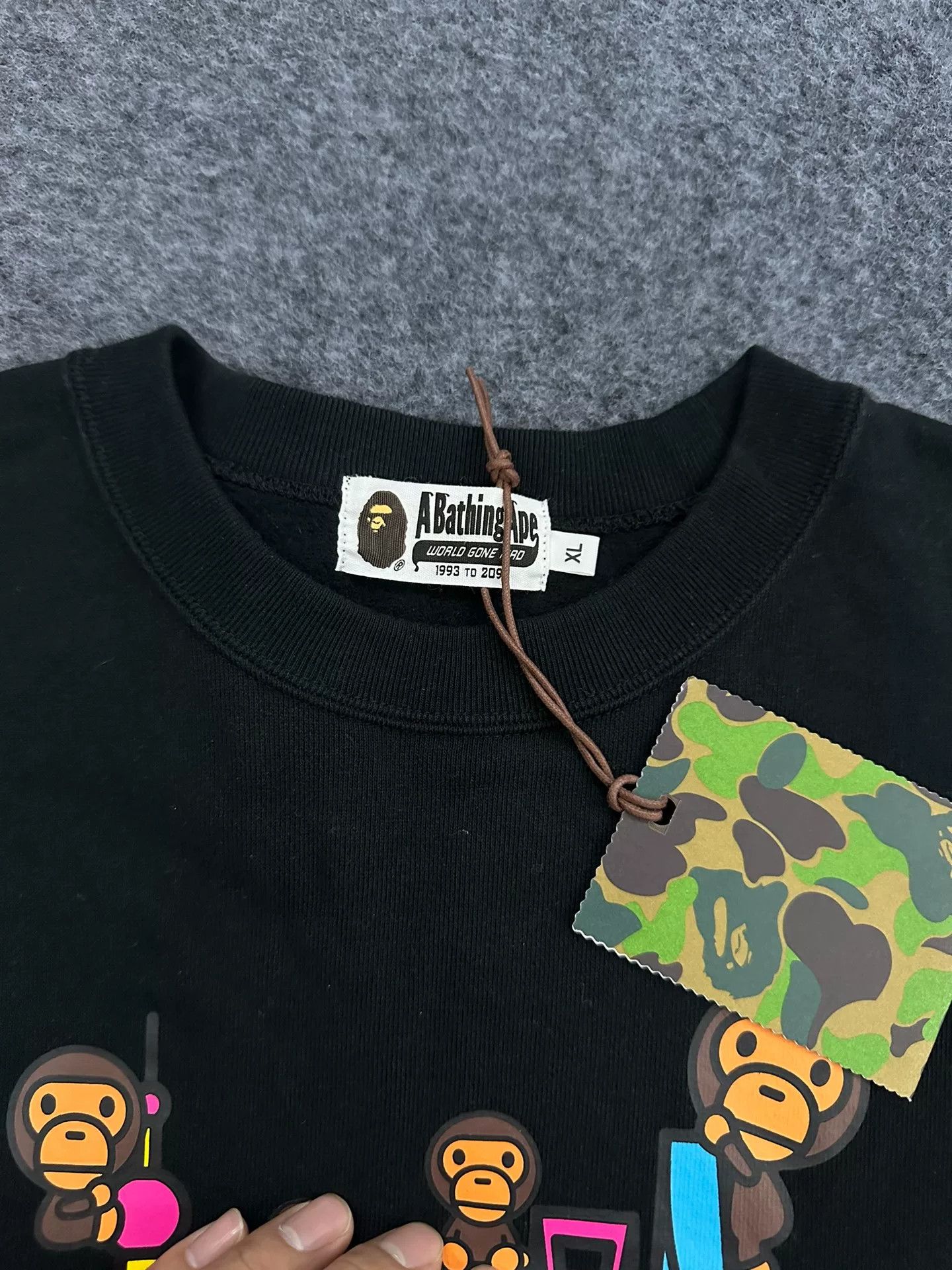 Bape Bape Multi Glow Sweatshirt Pullover Size US XL / EU 56 / 4 - 4 Thumbnail
