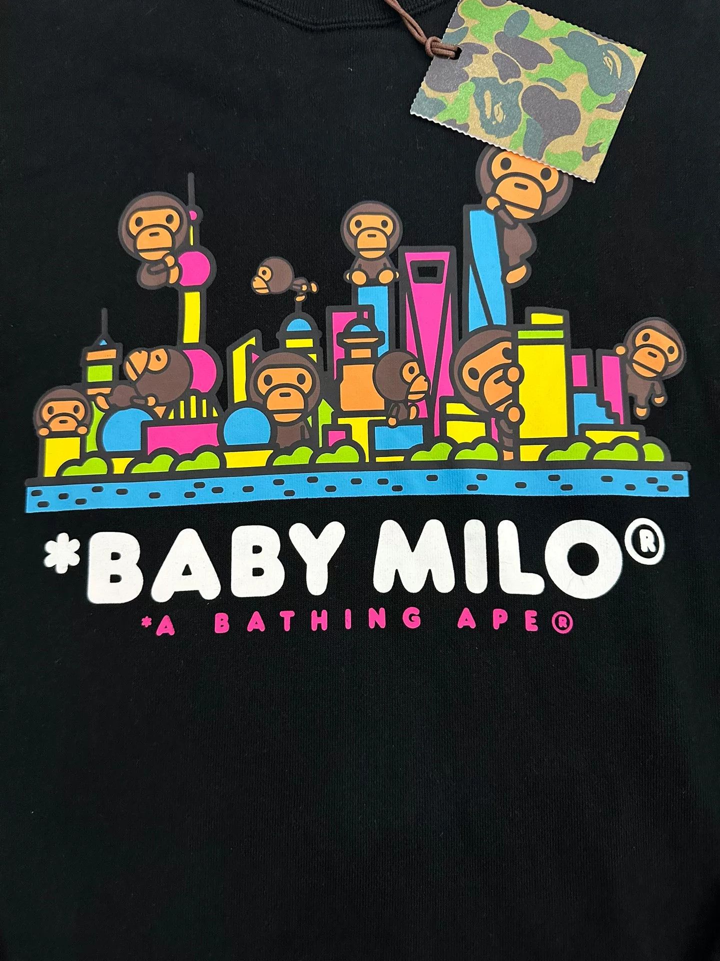 Bape Bape Multi Glow Sweatshirt Pullover Size US XL / EU 56 / 4 - 3 Thumbnail