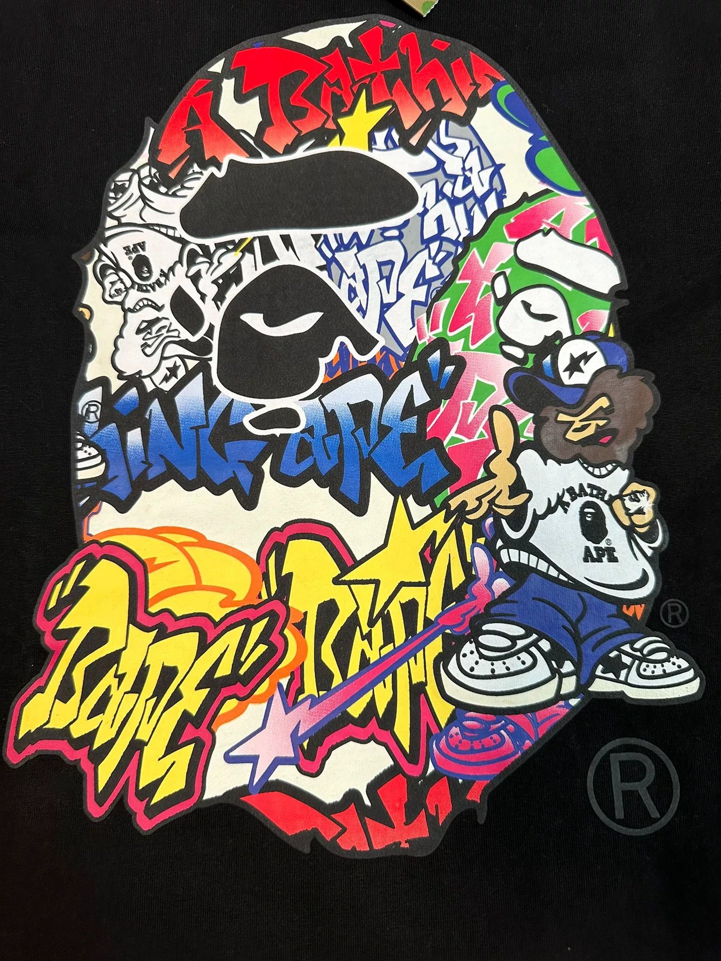 Bape Bape T Multi Glow T-Shirt Casual Size US XXL / EU 58 / 5 - 3 Thumbnail