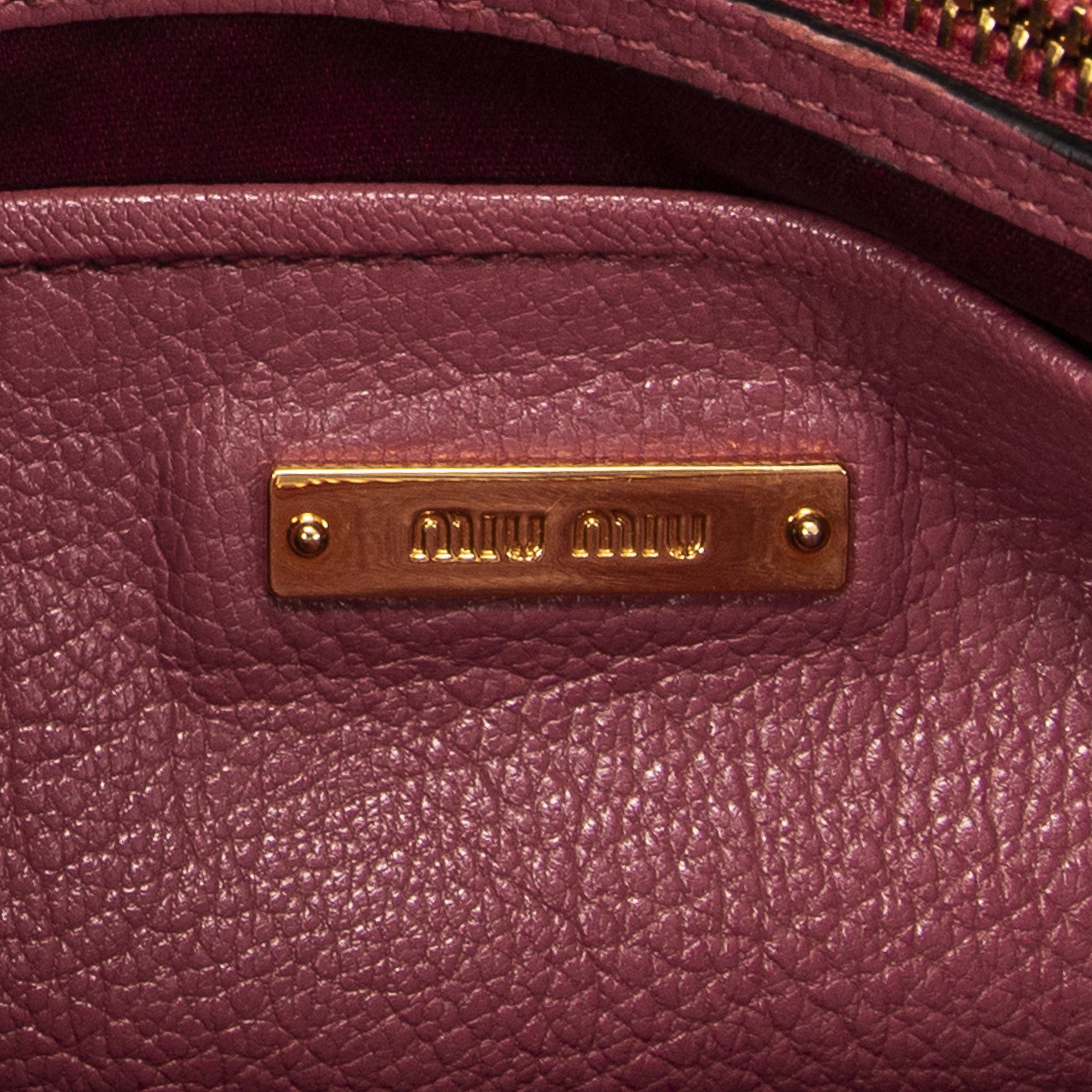 Miu Miu Side Zip Convertible Tote Size ONE SIZE - 10 Thumbnail