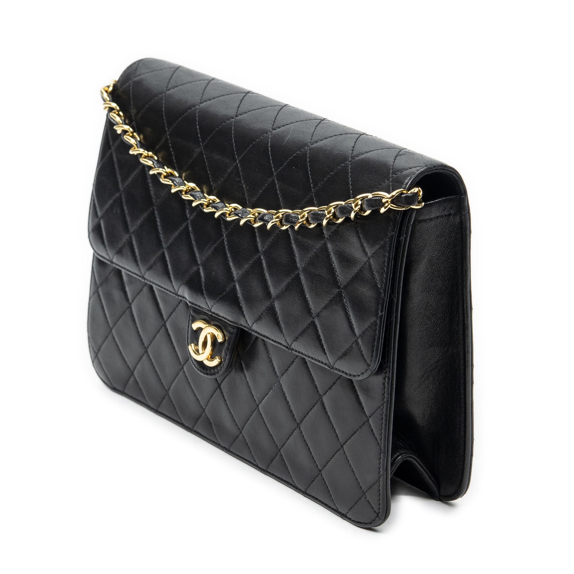 Chanel Vintage Push Lock Straight Flap Size ONE SIZE - 2 Thumbnail