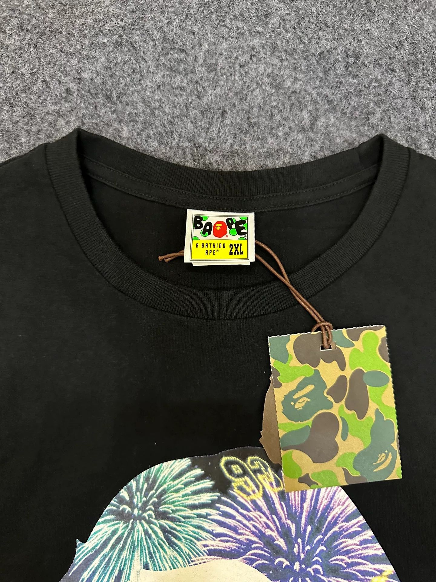 Bape Bape T Multi Glow T-Shirt Casual Size US XXL / EU 58 / 5 - 3 Thumbnail
