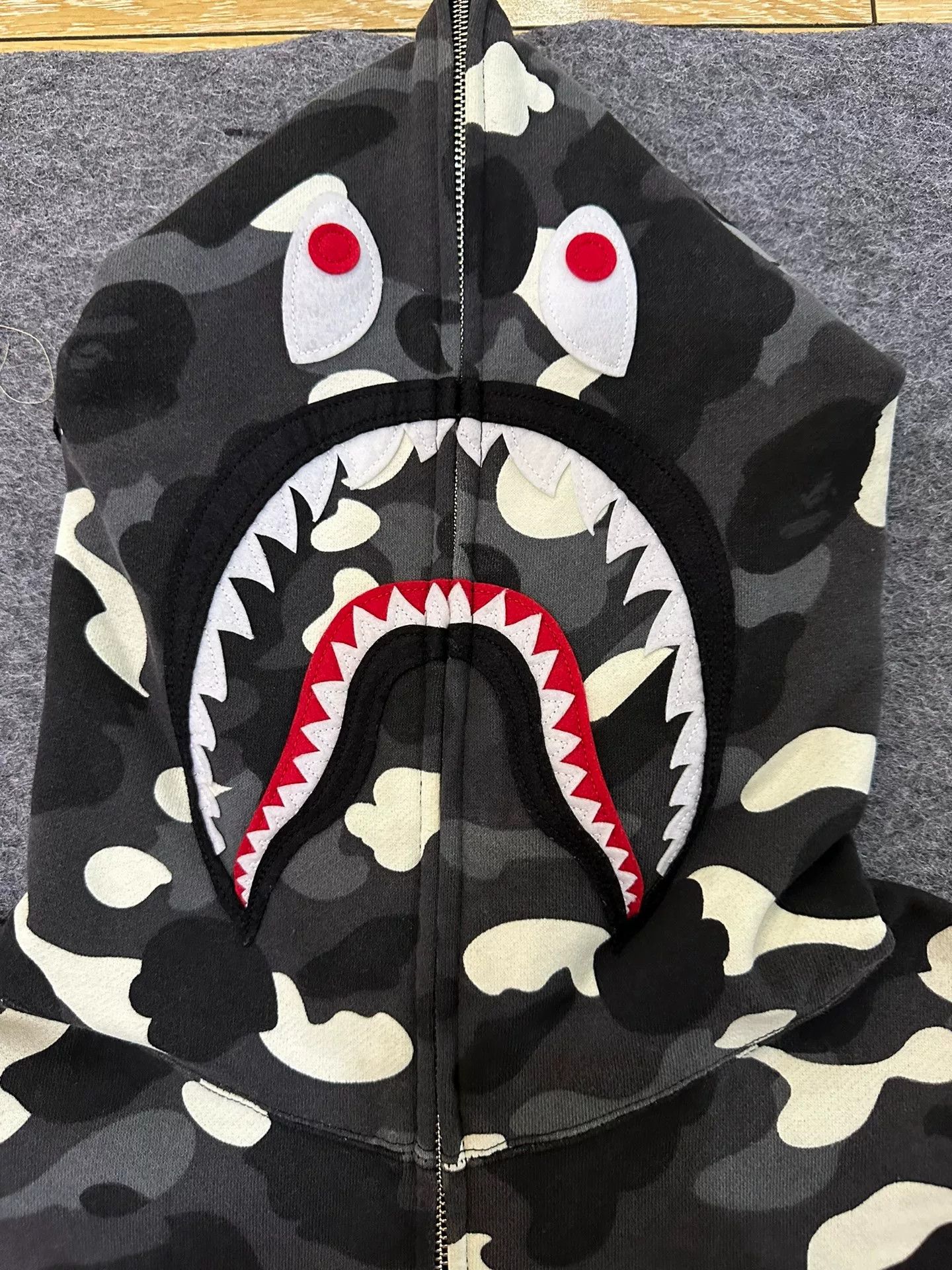 Bape Bape X Multi Shark Sweatshirt Pullover Size US XXL / EU 58 / 5 - 3 Thumbnail