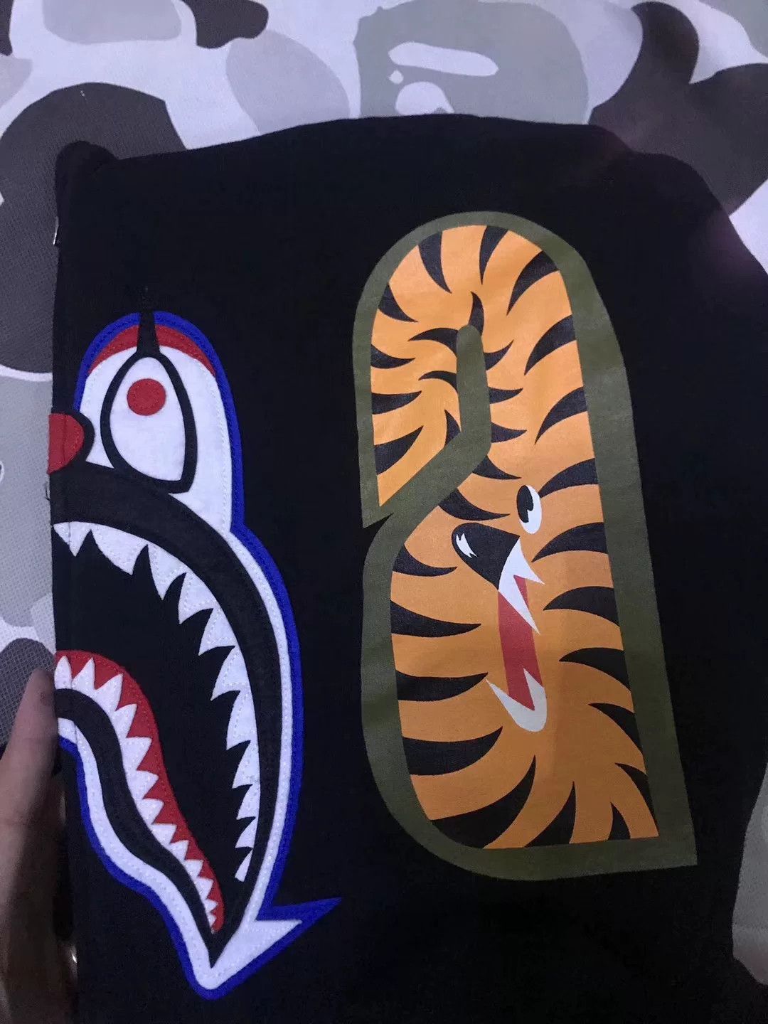 Bape Bape Shark Sweatshirt Pullover Size US XXL / EU 58 / 5 - 4 Thumbnail