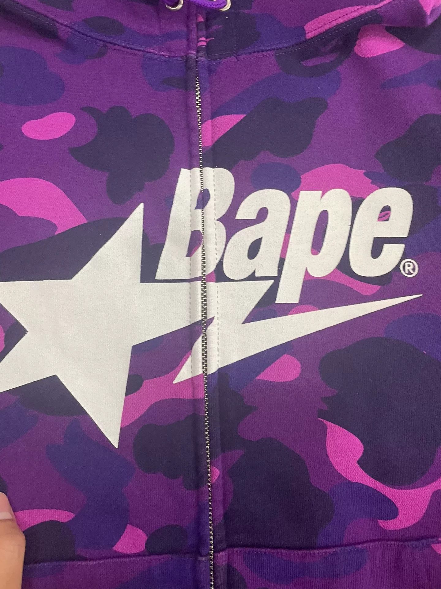 Bape Bape Purple Shark Sweatshirt Pullover Size US L / EU 52-54 / 3 - 2 Thumbnail