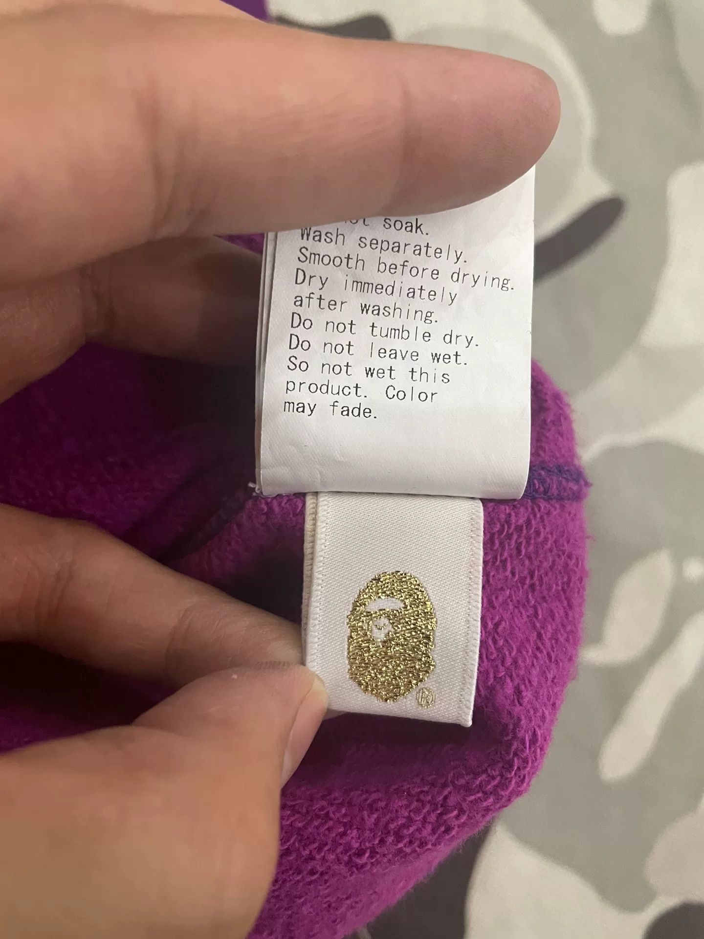 Bape Bape Purple Shark Sweatshirt Pullover Size US L / EU 52-54 / 3 - 3 Thumbnail