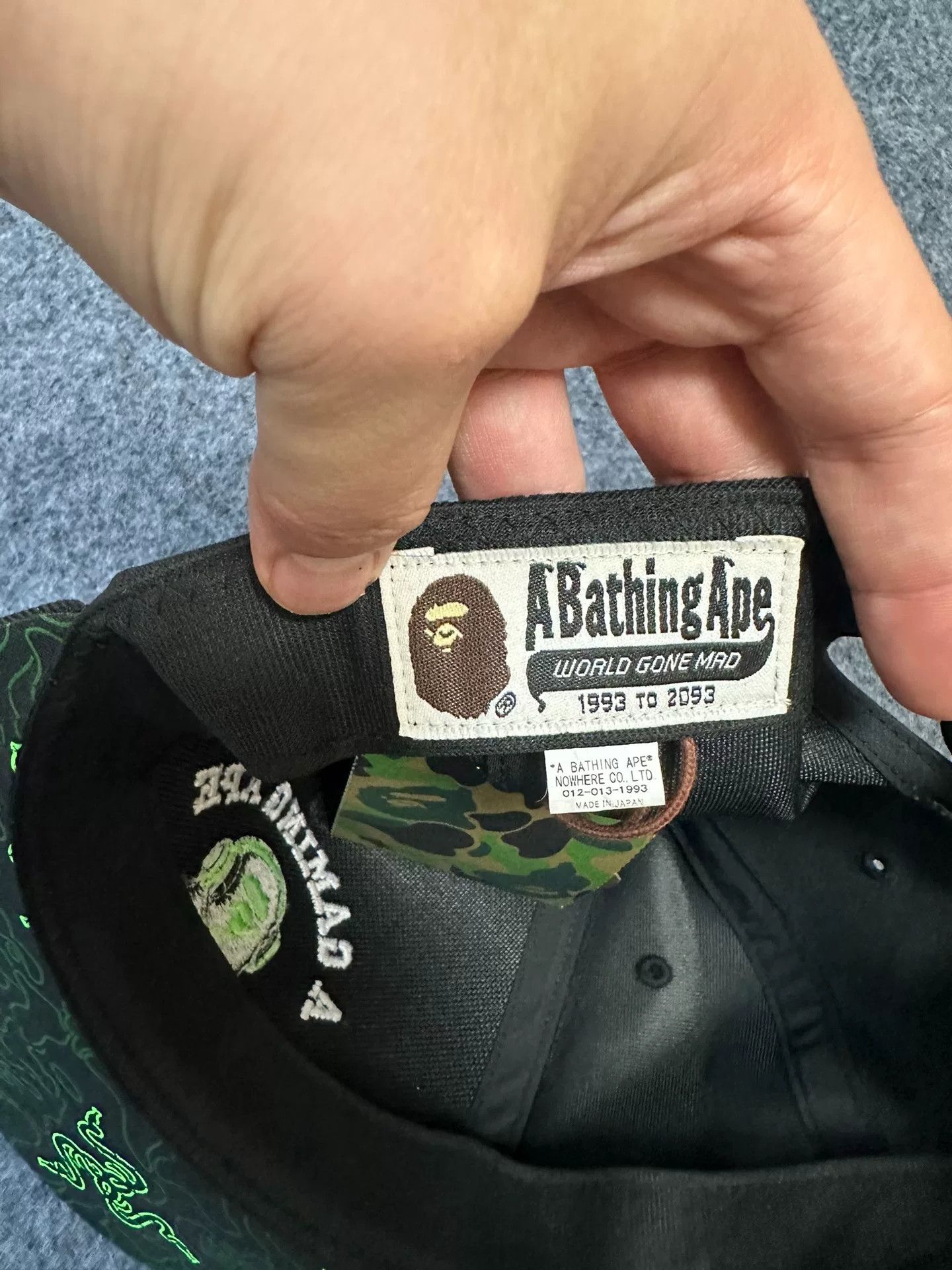 Bape Bape Multi Glow Hat Designer Casual Size US XL / EU 56 / 4 - 4 Thumbnail