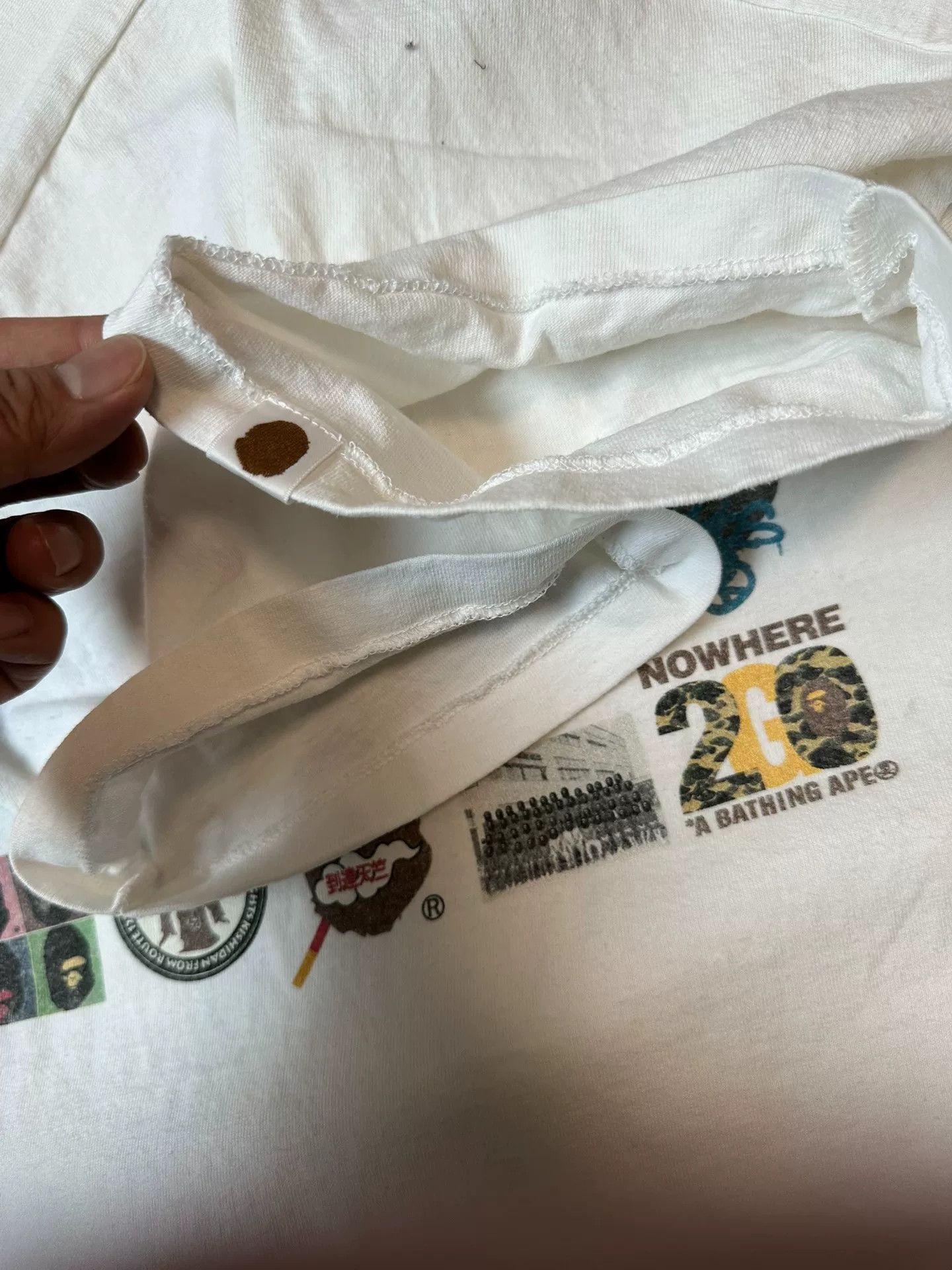 Bape Bape Ogo Multi Glow T-Shirt Casual Size US XL / EU 56 / 4 - 6 Thumbnail